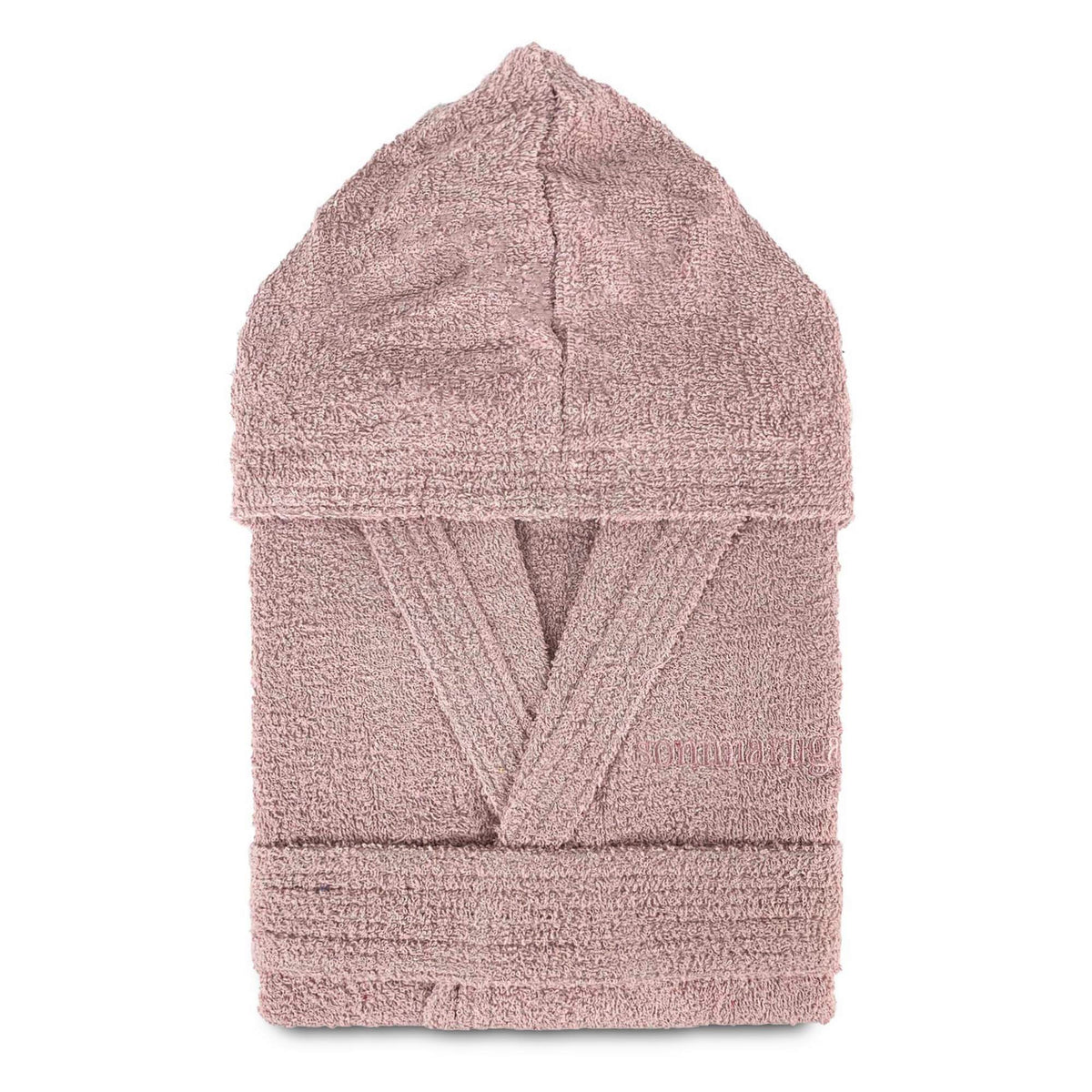Sommaruga unisex bathrobe for men and women in 400g cotton terry and hood 4016
