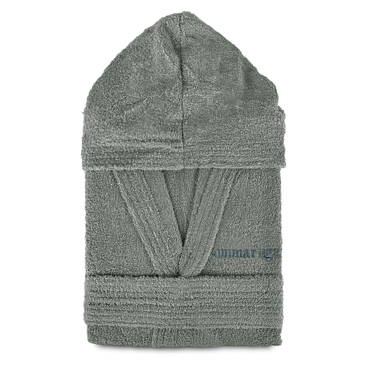 Sommaruga unisex bathrobe for men and women in 400g cotton terry and hood 4016