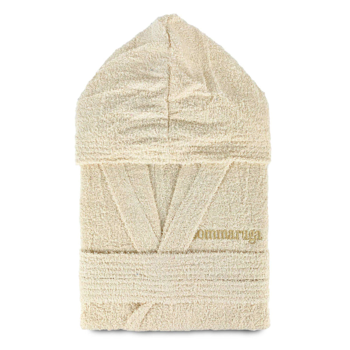 Sommaruga unisex bathrobe for men and women in 400g cotton terry and hood 4016