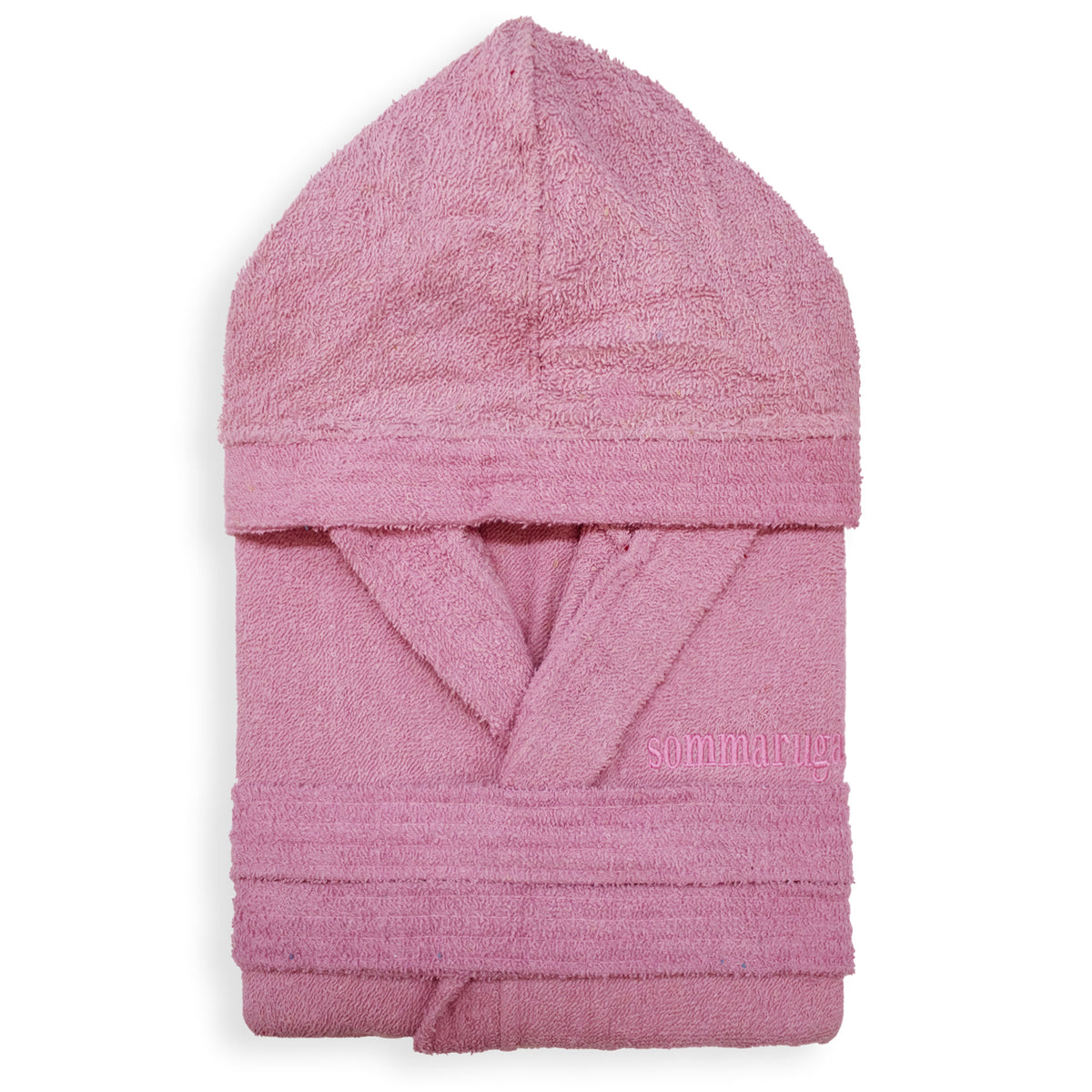 Sommaruga unisex bathrobe for men and women in 400g cotton terry and hood 4016