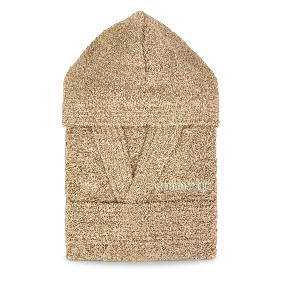 Sommaruga unisex bathrobe for men and women in 400g cotton terry and hood 4016