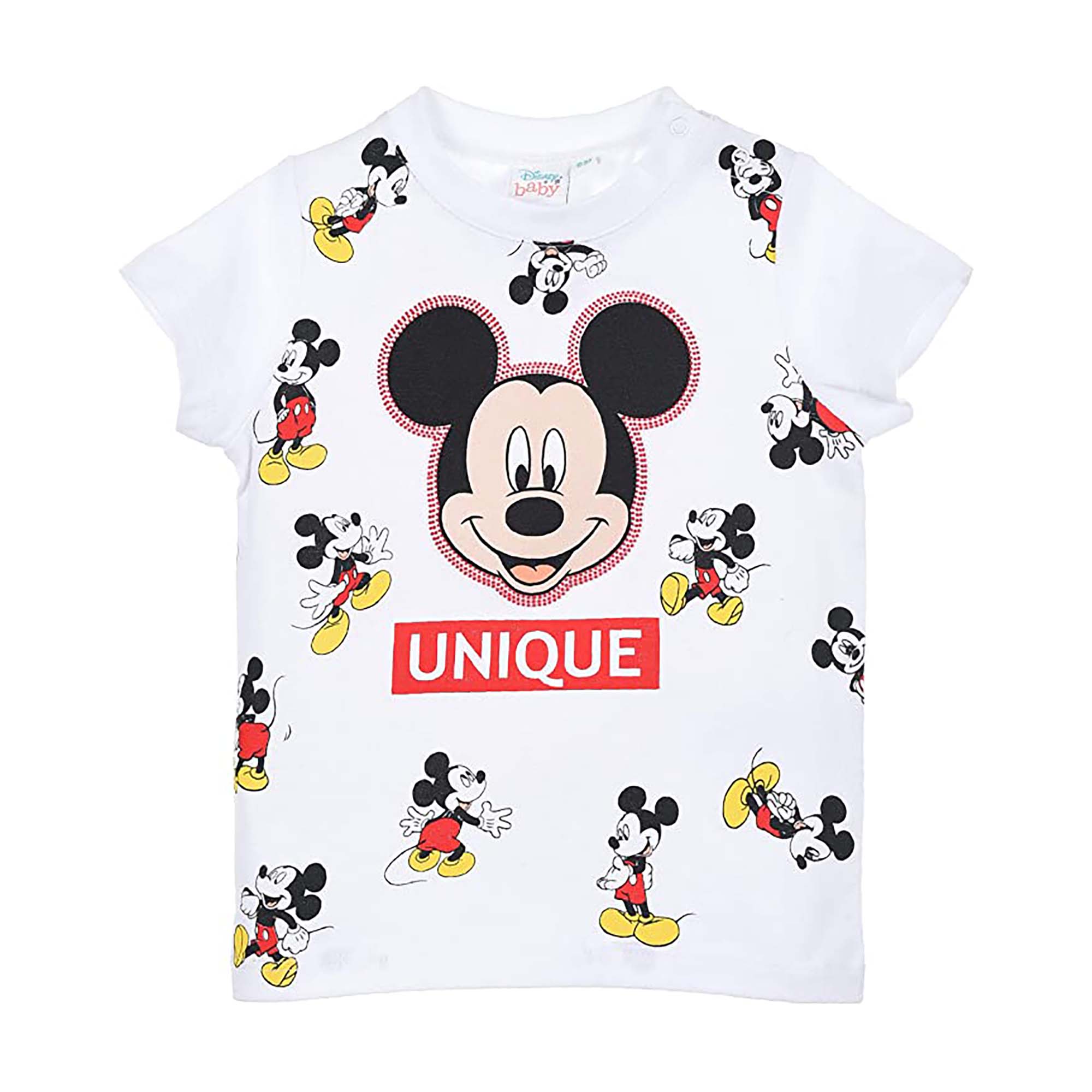 Maglietta neonato Disney Mickey Mouse in cotone bimbo maniche corte 4073