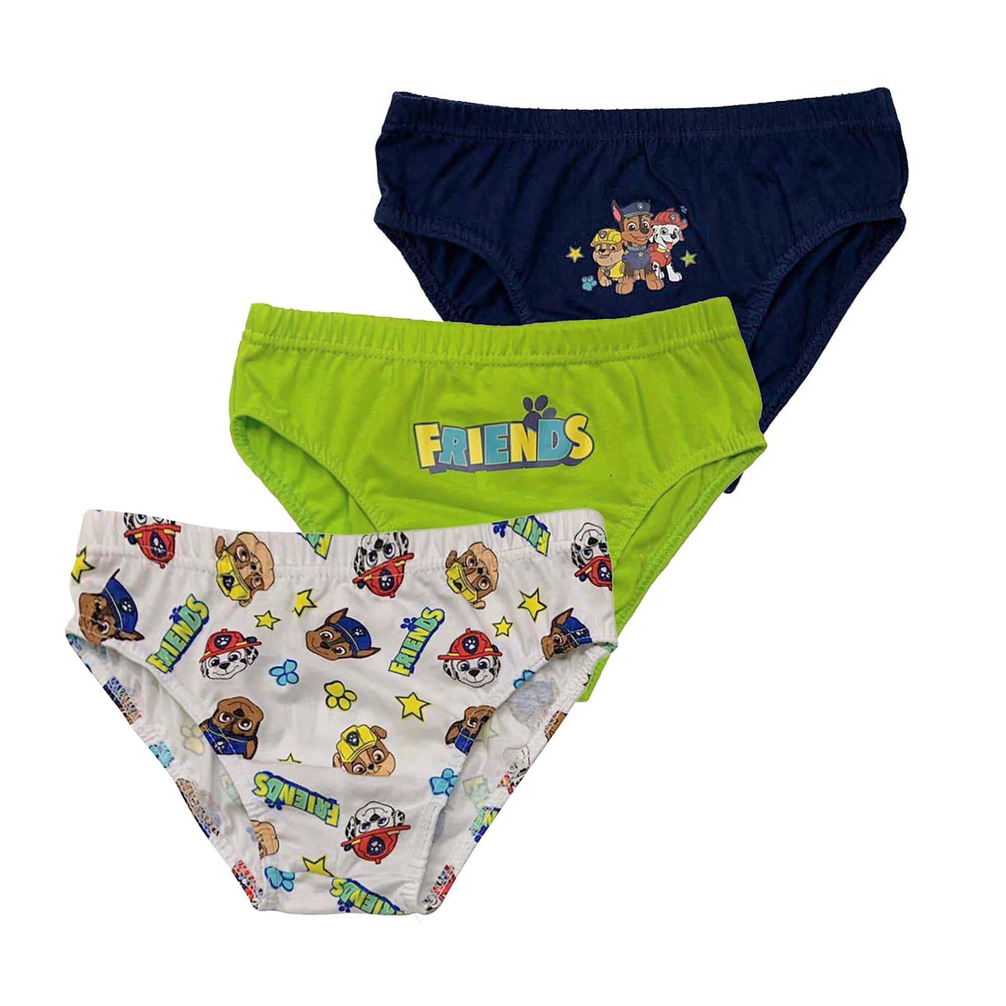 Slip 3 pezzi Paw Patrol bambino shorties mutandine in cotone intimo 4093