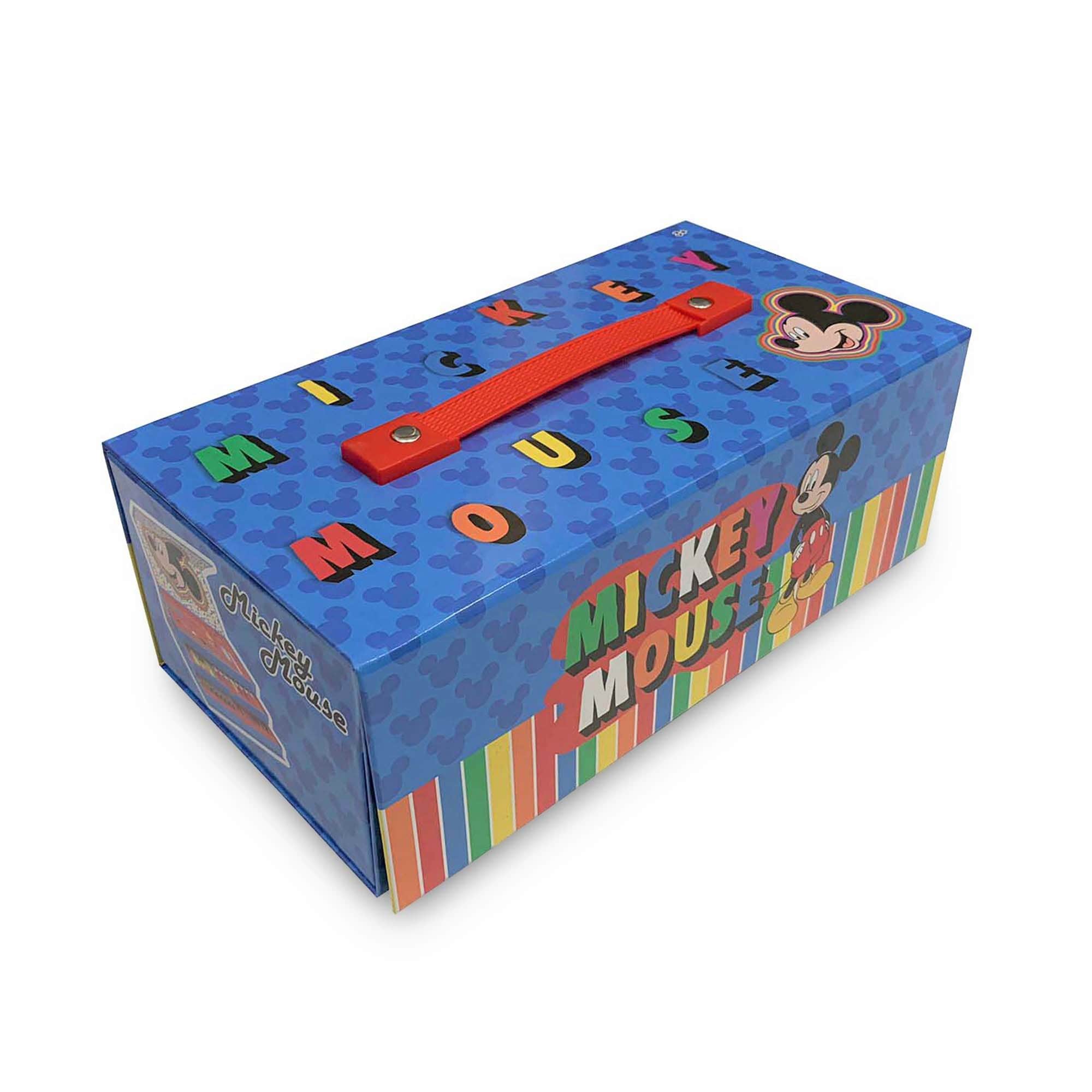 Set cancelleria valigetta da disegno bambini ufficiale Disney Mickey Mouse 4096