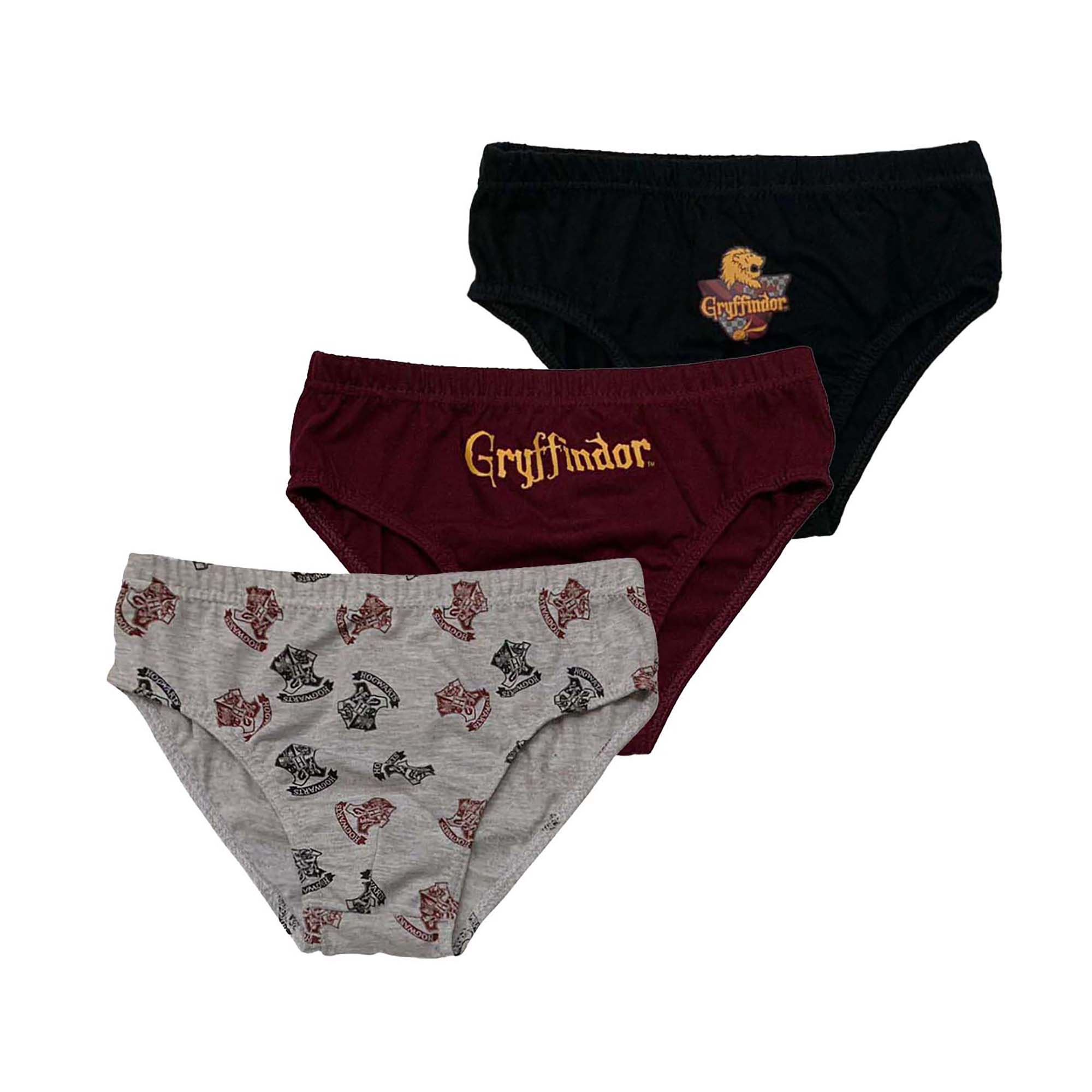 Slip 3 pezzi ufficiale Harry Potter bambino shorties mutandine intimo 4106