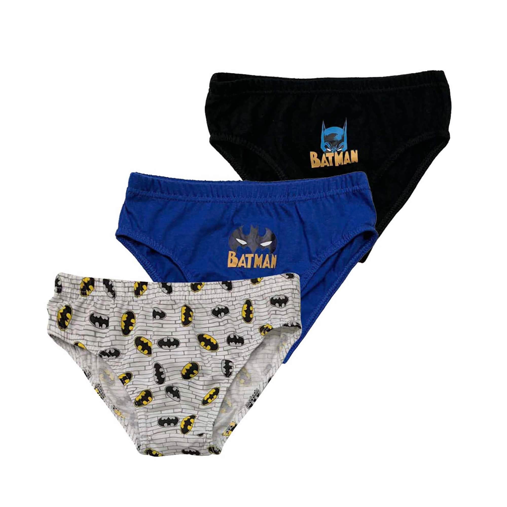 Slip 3 pezzi ufficiale Batman DC Comics bambino shorties mutandine intimo 4109