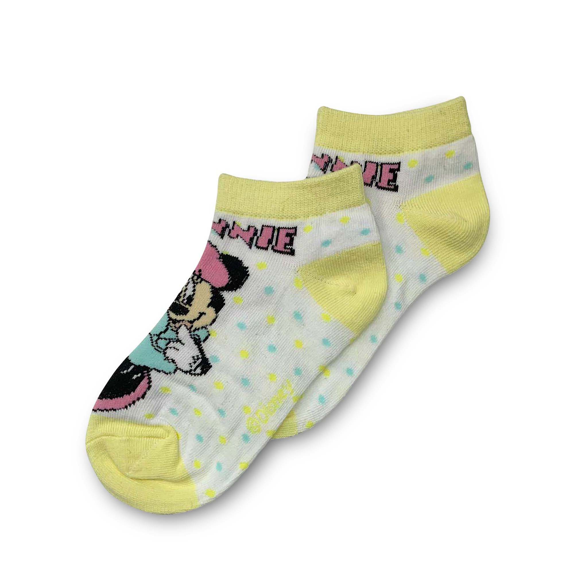 Calzini corti Disney Minnie Mouse un paio per bambina in filato cotone 4114