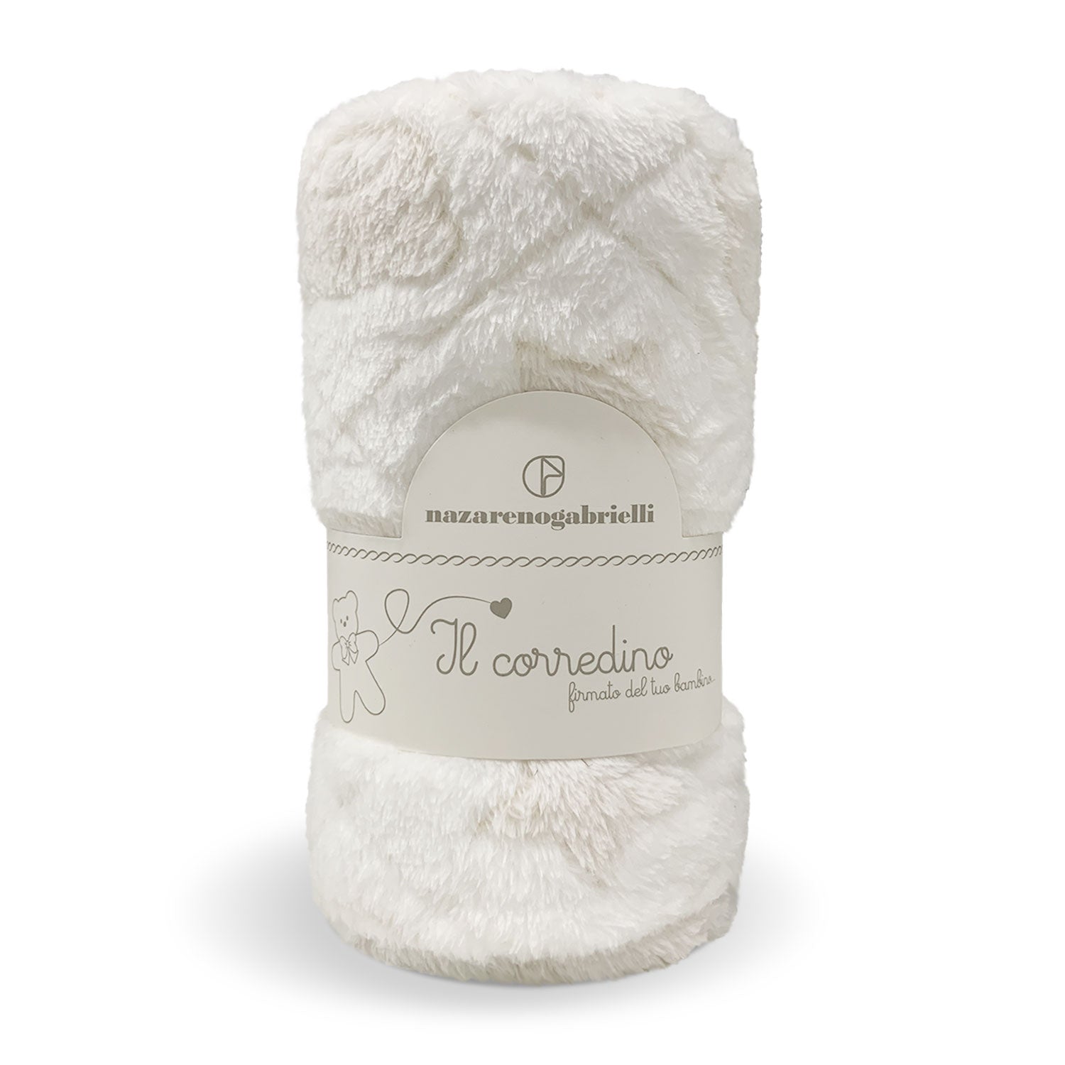 Plaid morbida copertina culla Nazareno Gabrielli neonato pile stampato 4117