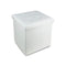 Pouf contenitore panca baule ecopelle sgabello arredo salotto 38x38x38cm 4165