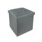 Pouf contenitore panca baule ecopelle sgabello arredo salotto 38x38x38cm 4165