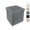 Pouf contenitore panca baule ecopelle sgabello arredo salotto 38x38x38cm 4165