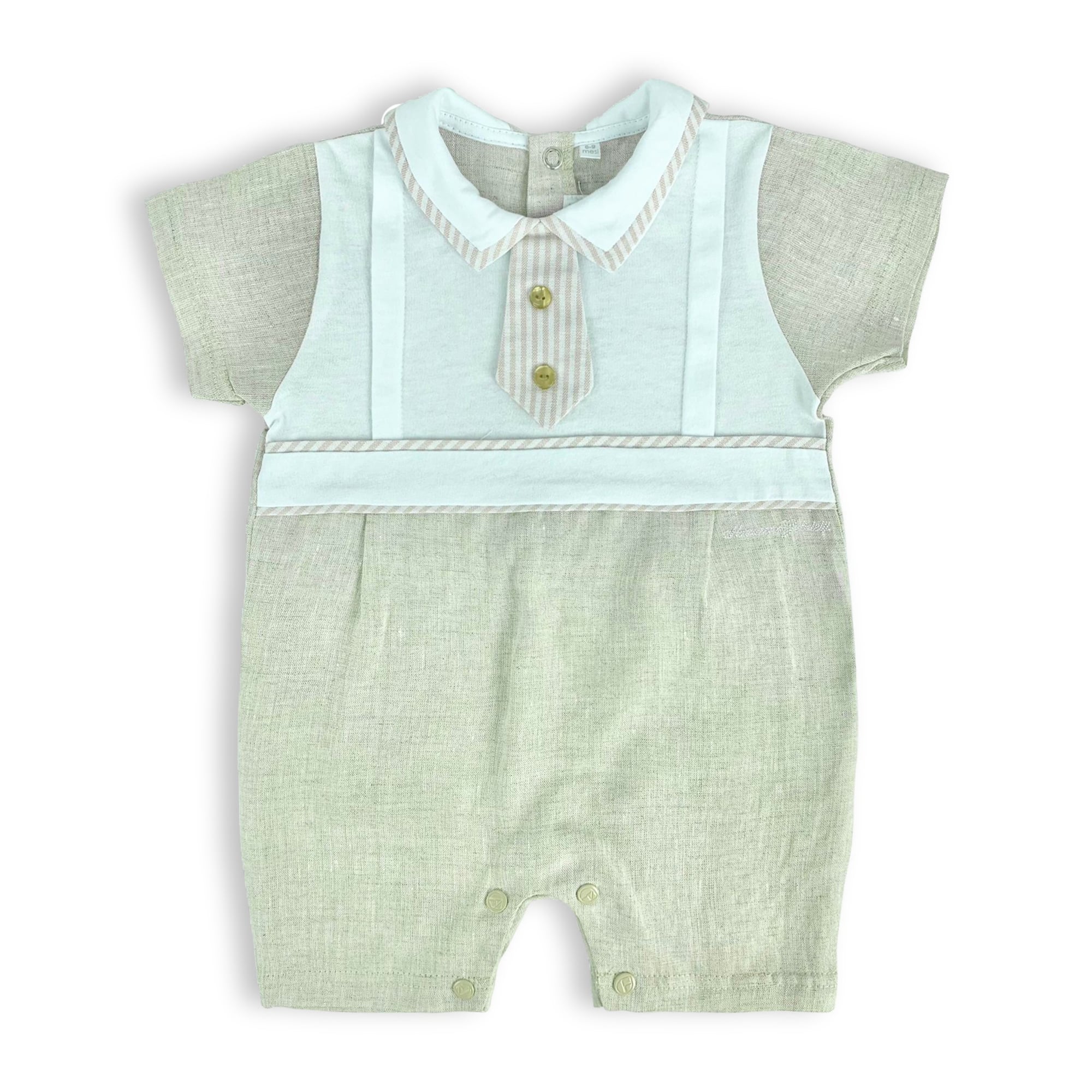 Pagliaccetto tutina bimbo Nazareno Gabrielli body neonato in cotone 4171