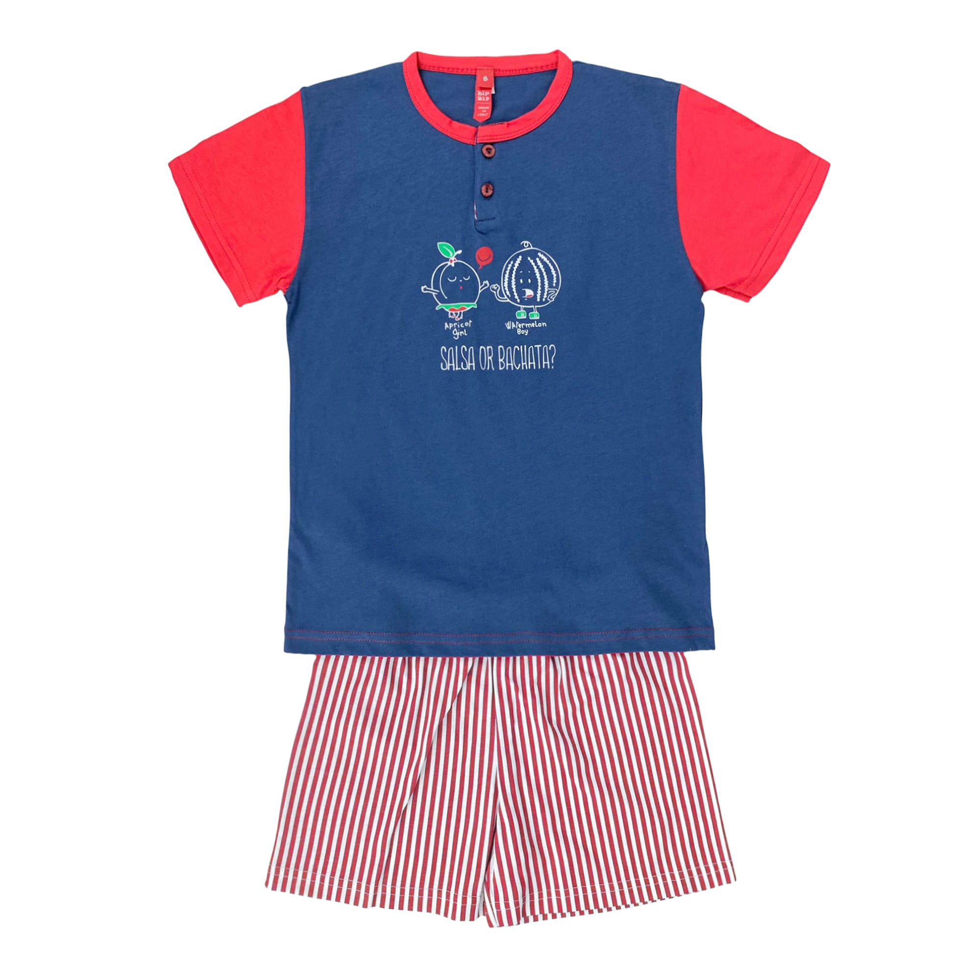 Pigiama bambino mezze maniche bip bip primavera estate in cotone 4176