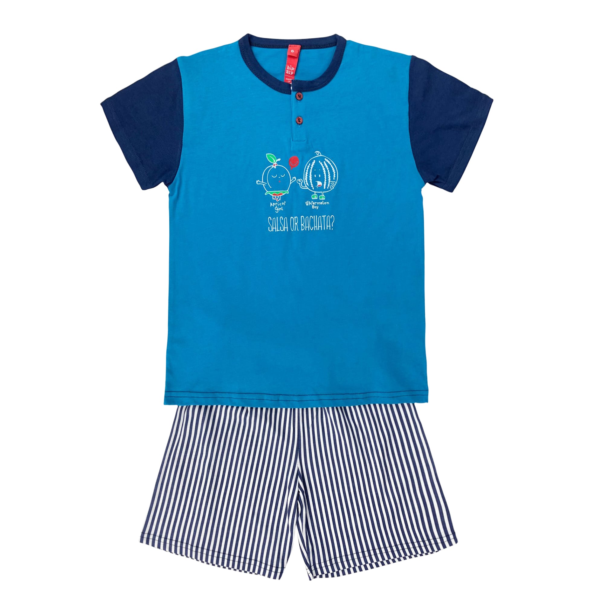 Pigiama bambino mezze maniche bip bip primavera estate in cotone 4176