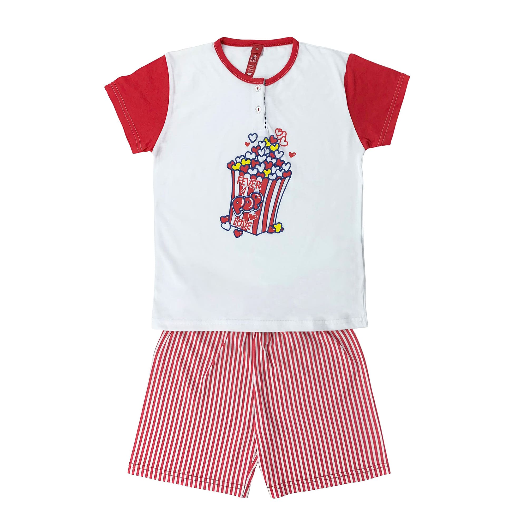 Pigiama bambina mezze maniche bip bip primavera estate in cotone 4177