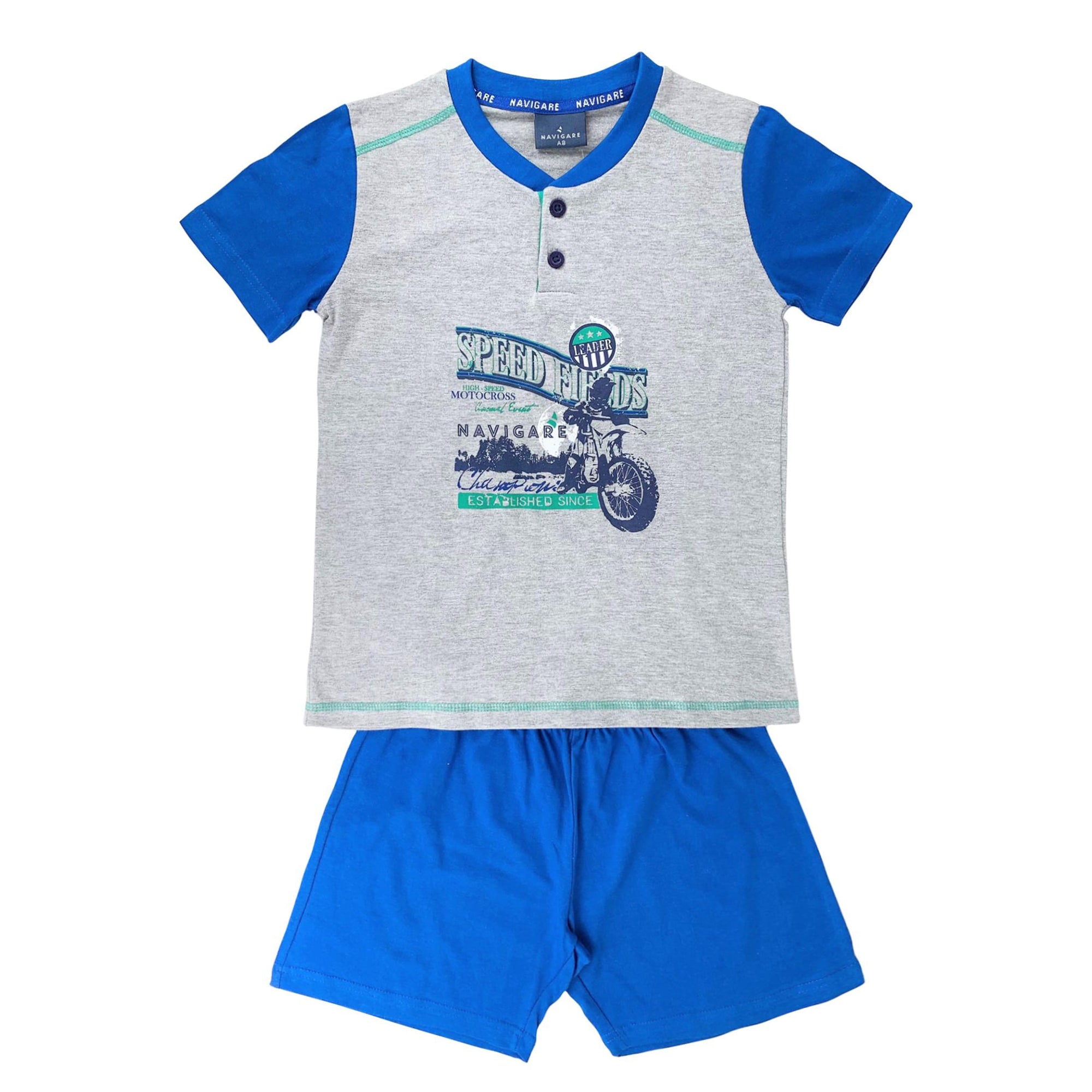 Pigiama bambino mezze maniche Navigare primavera estate in cotone 4186