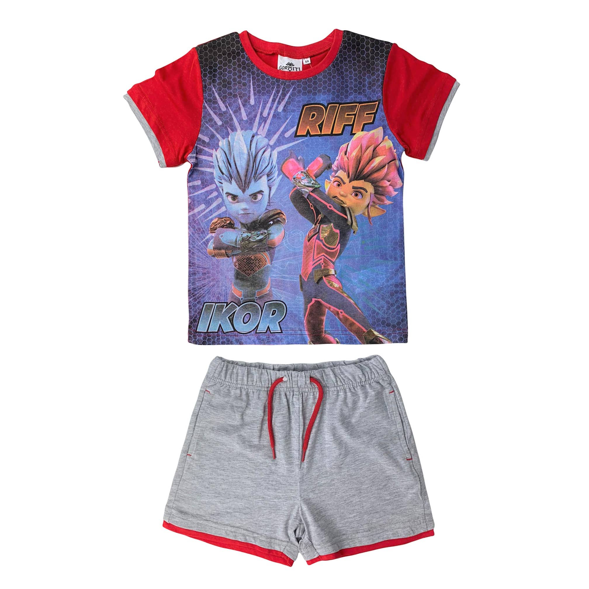 Pigiama bambino estivo Gormiti Maglia e pantaloncino in cotone stampato 4212