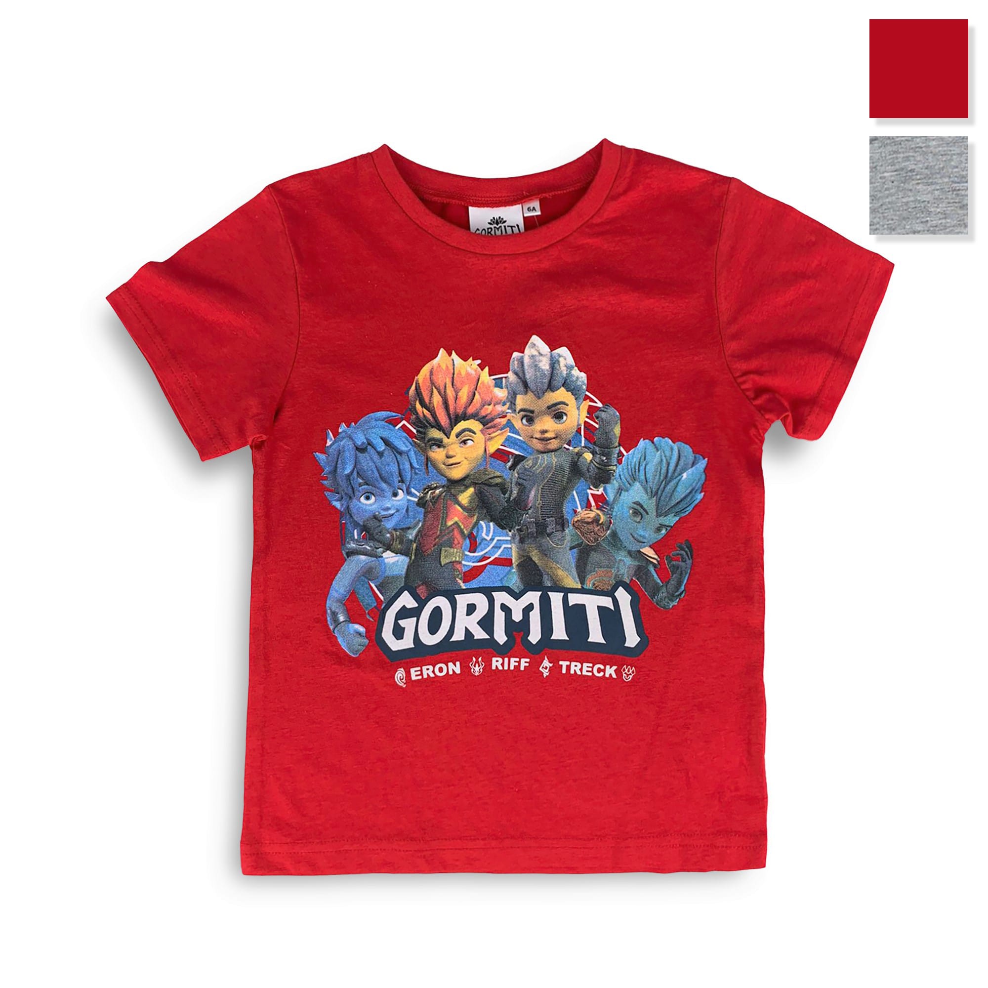 Maglietta Gormiti t-shirt bambino mezze maniche in cotone estiva 4213