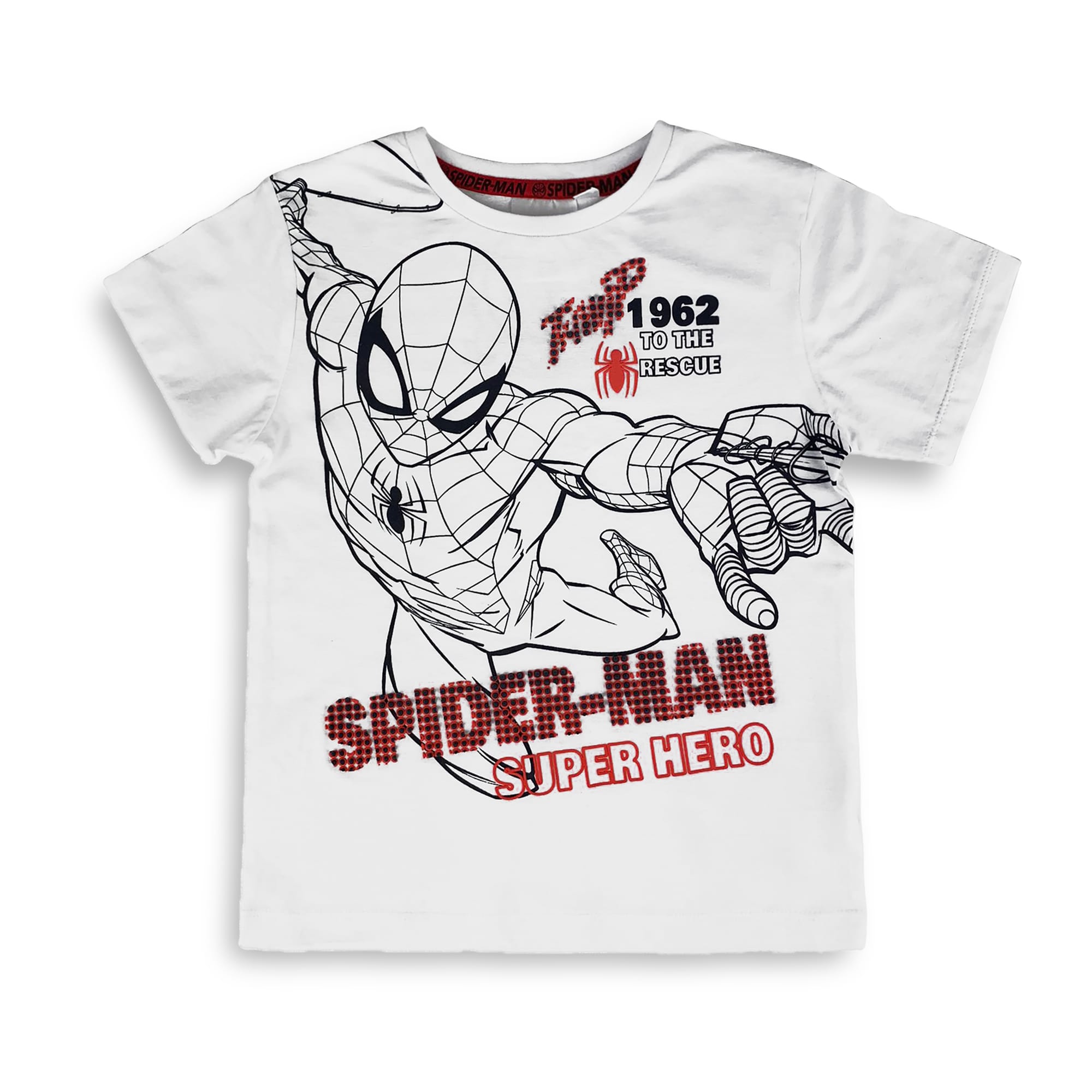 Maglietta Marvel Spiderman t-shirt bambino mezze maniche in cotone estivo 4214