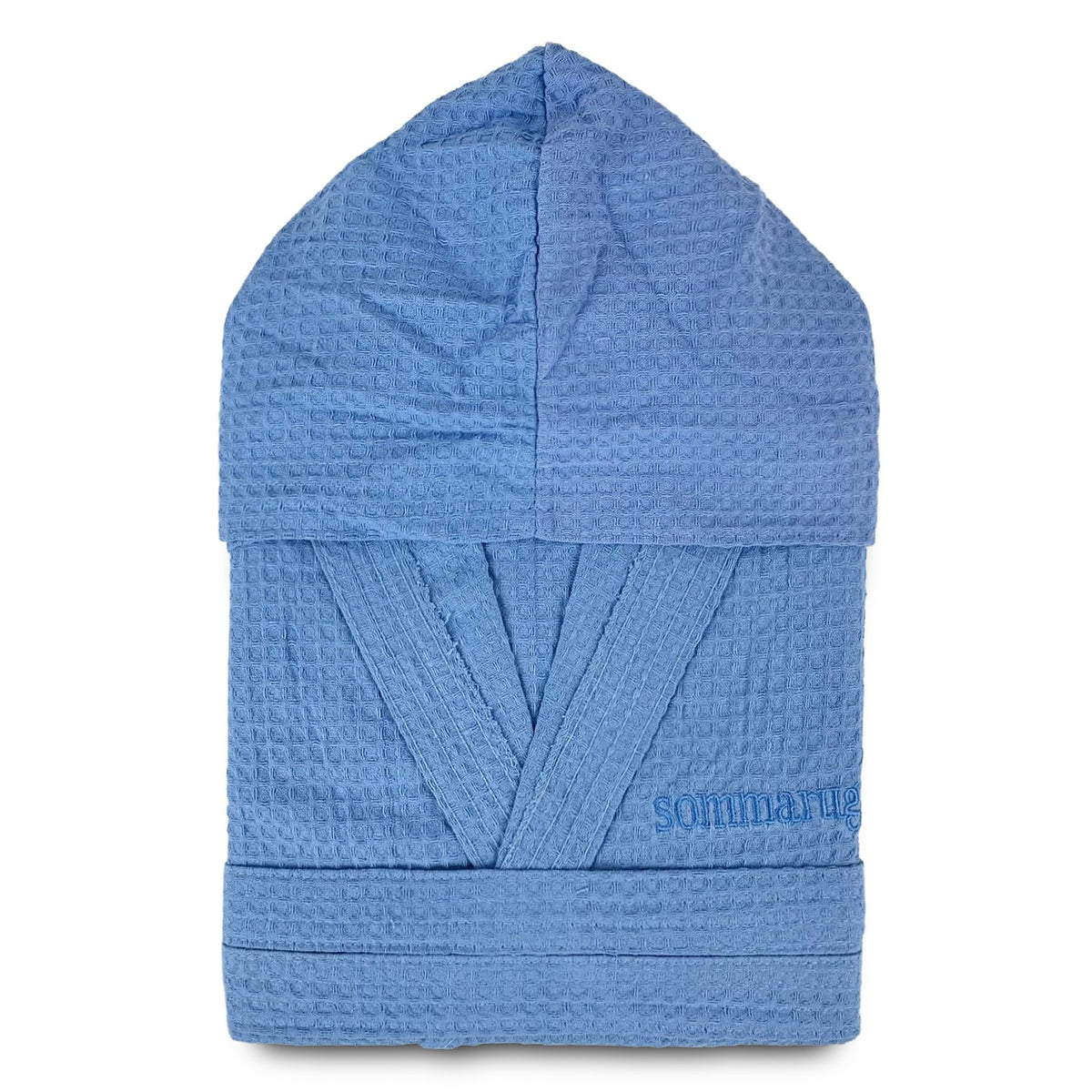 Sommaruga unisex honeycomb bathrobe for men and women 350gr pockets and hood 4219