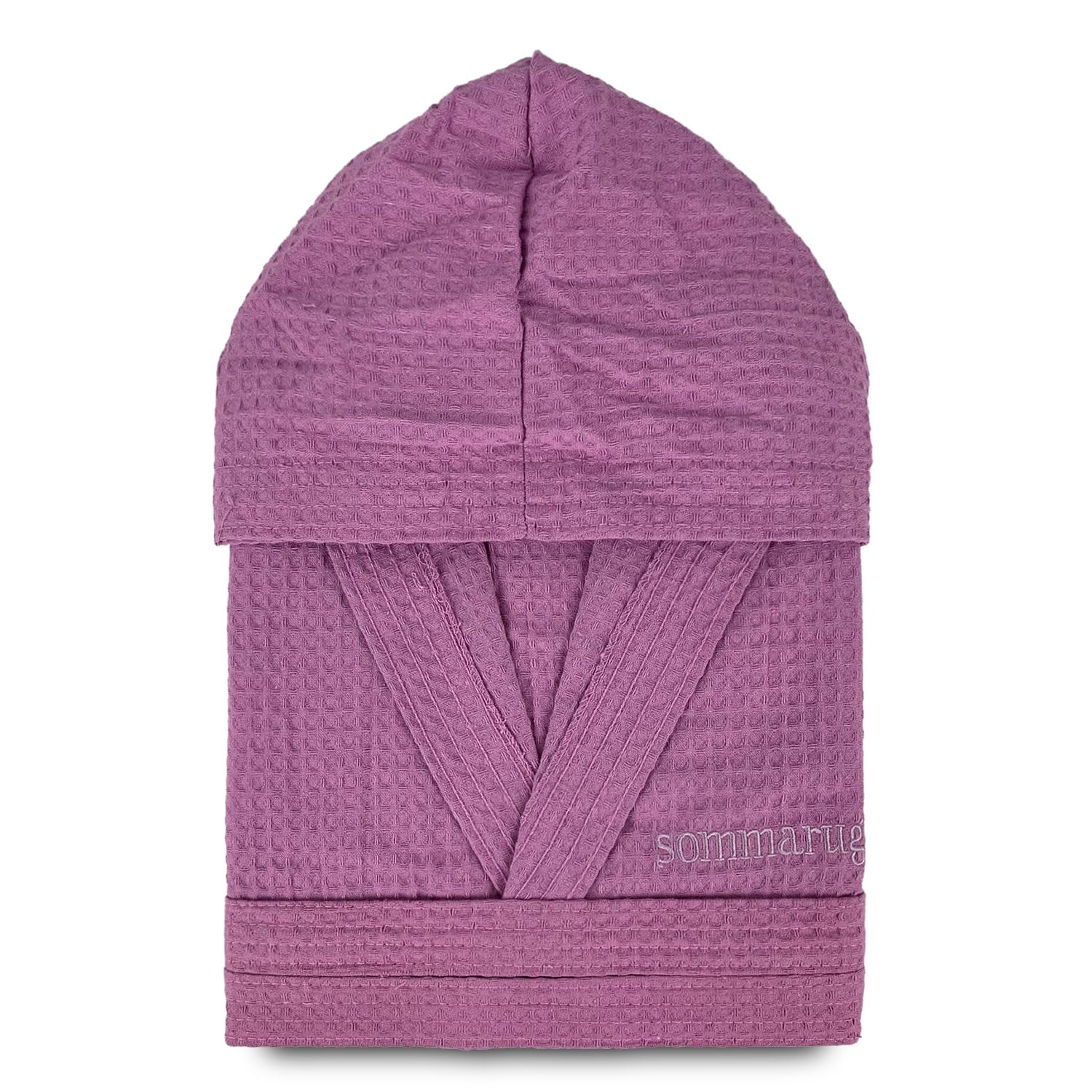 Accappatoio nido d'ape unisex uomo donna Sommaruga 350gr tasche e cappuccio 4219