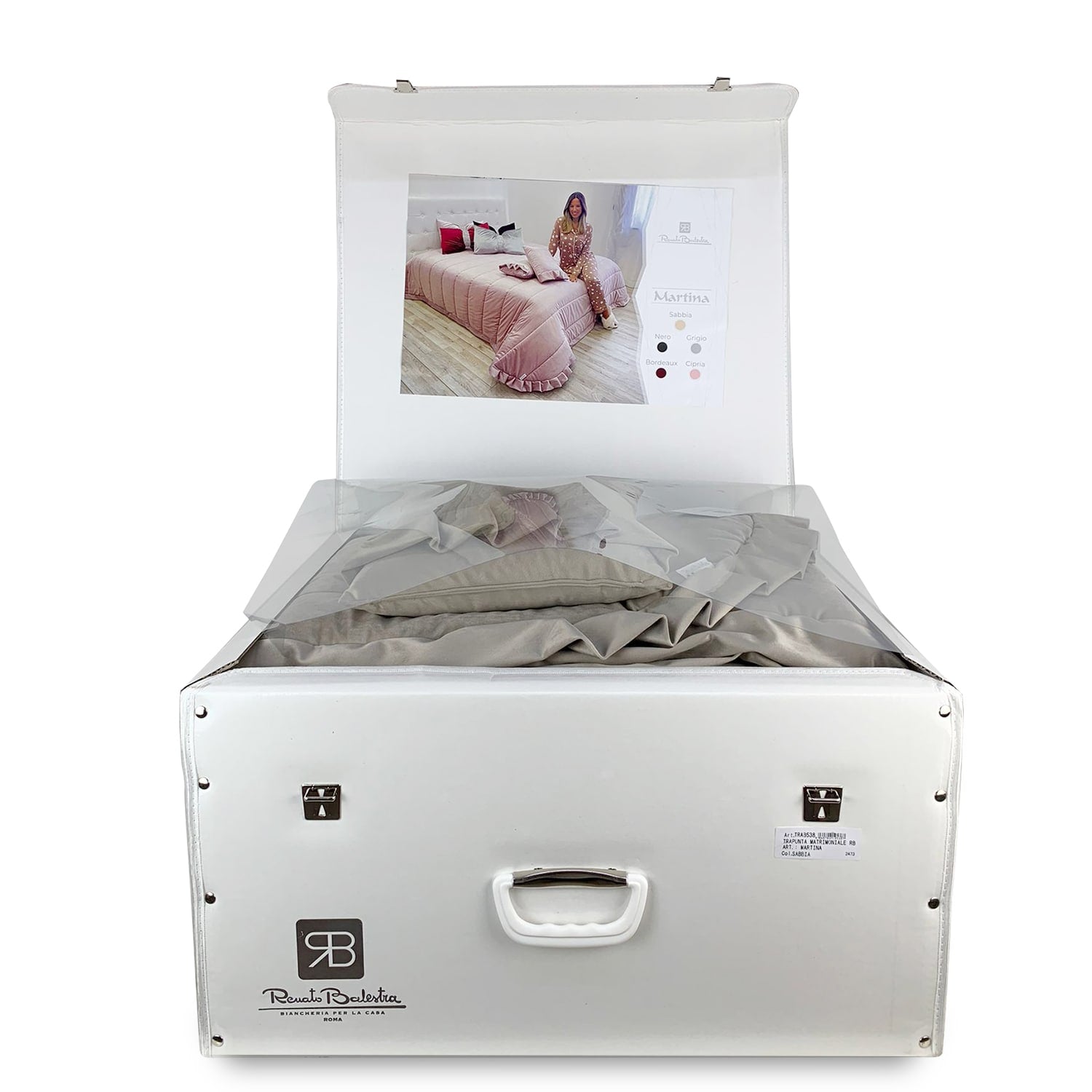 Trapunta piumone invernale velluto matrimoniale Renato Balestra Martina 4281