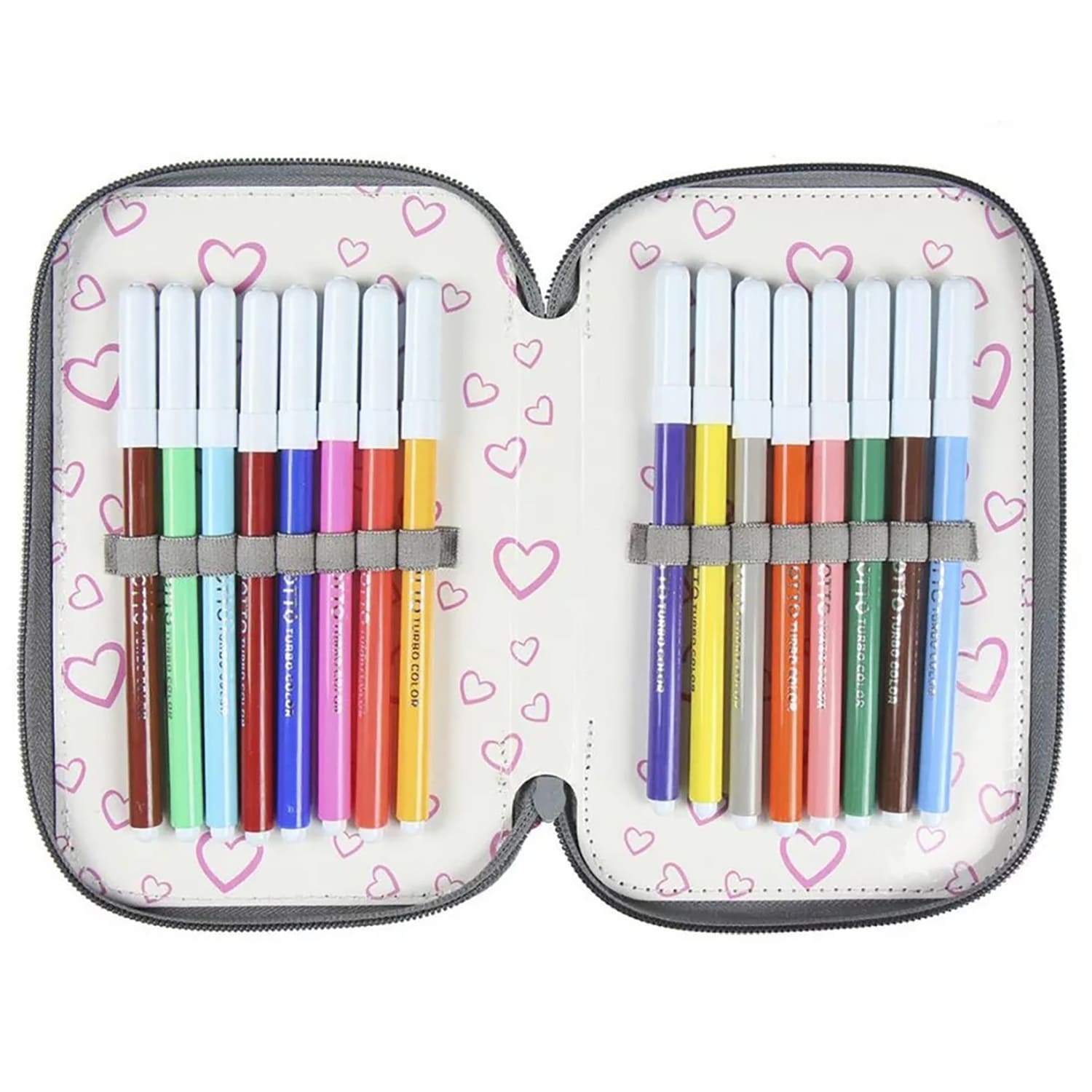 Astuccio borsello scuola Disney Minnie ufficiale colori Giotto 3 scomparti 4324