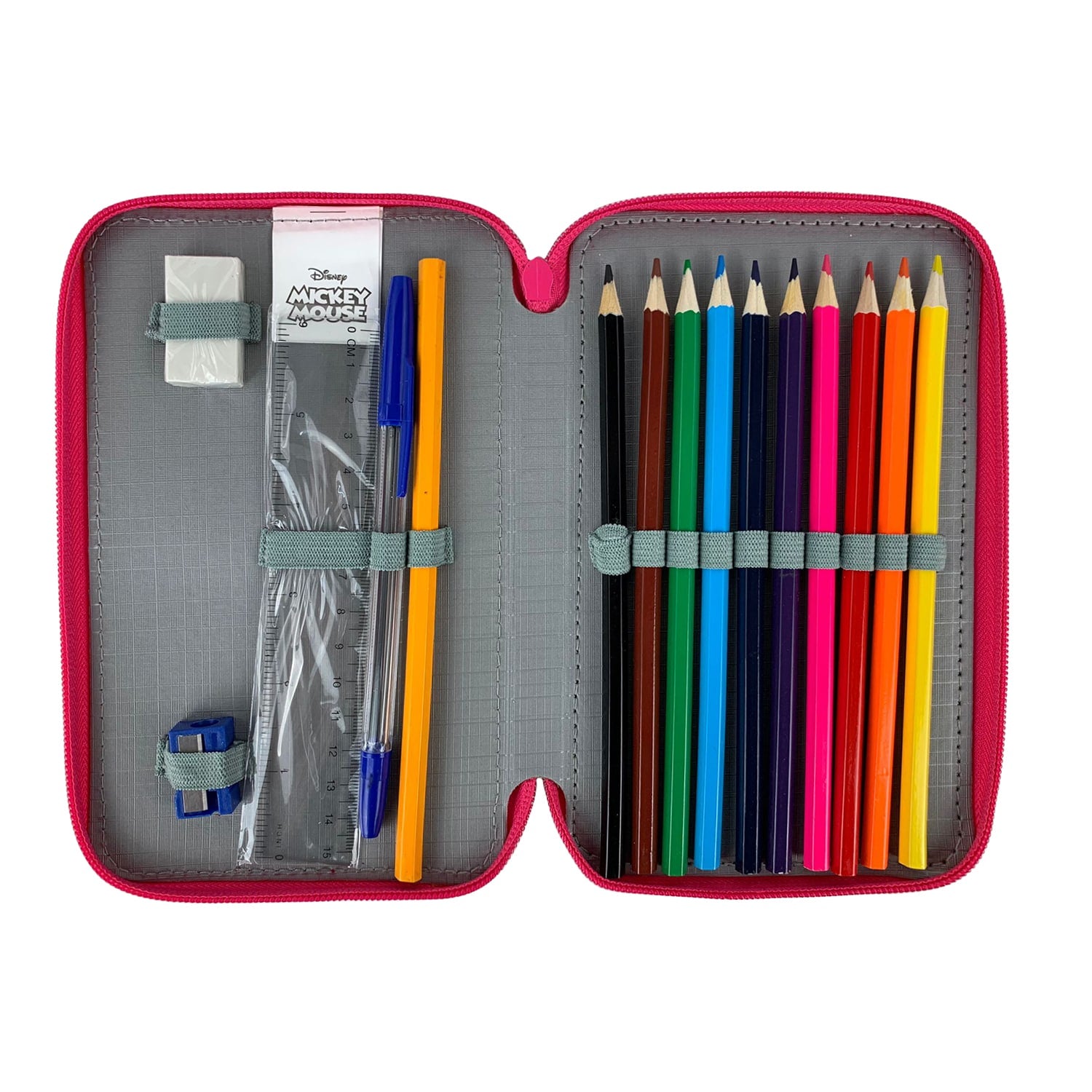 Astuccio borsello scuola Disney Minnie Mouse ufficiale colori 2 scomparti 4327