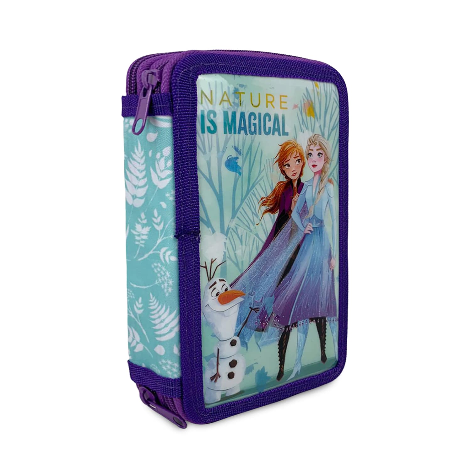 Astuccio borsello scuola Disney Frozen Elsa ufficiale colori 2 scomparti 4328