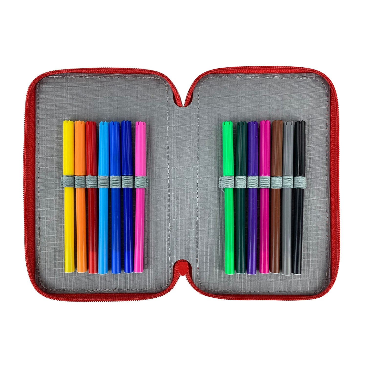 Astuccio borsello scuola Disney Mickey Mouse ufficiale colori 2 scomparti 4329