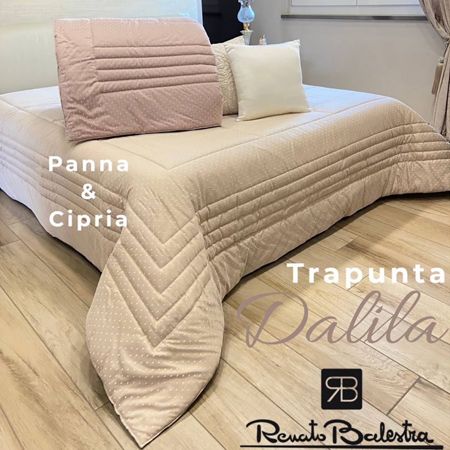 Trapunta piumone invernale matrimoniale rete pois Renato Balestra Dalila 4333