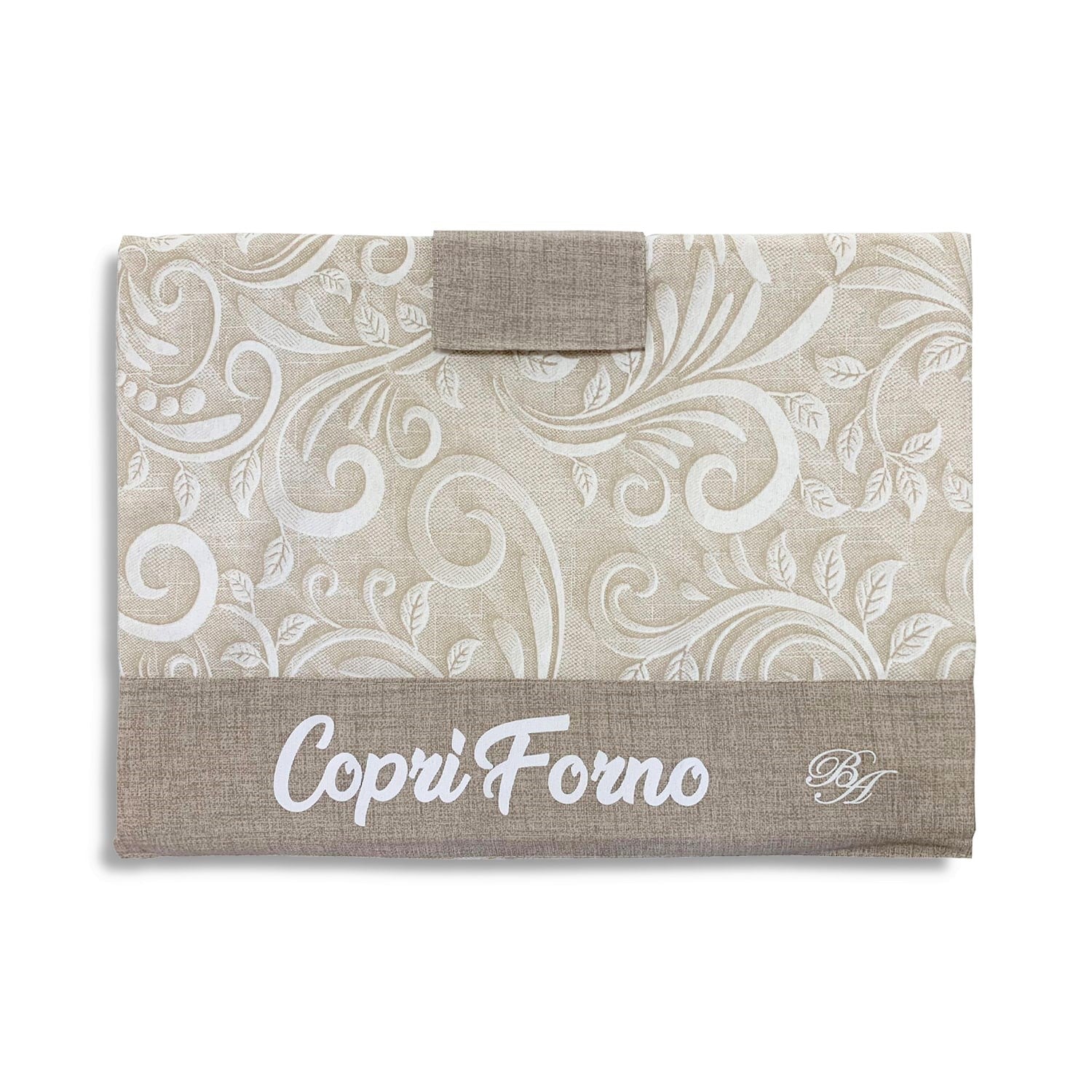 Copriforno cucina imbottito in fantasia foglie 47x35 BA Collection 4342