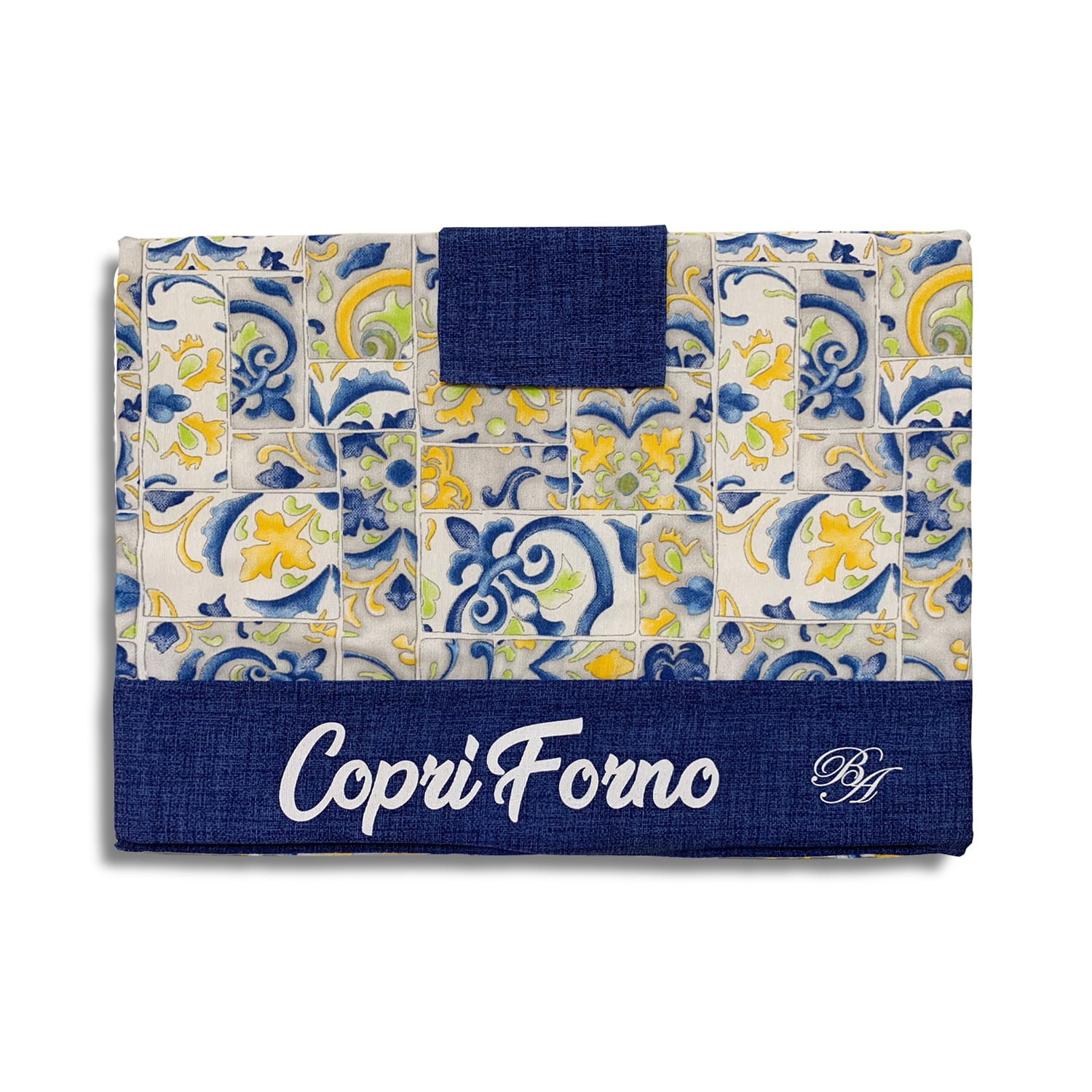 Copriforno cucina imbottito in fantasia vietrese 47x35 BA Collection 4345