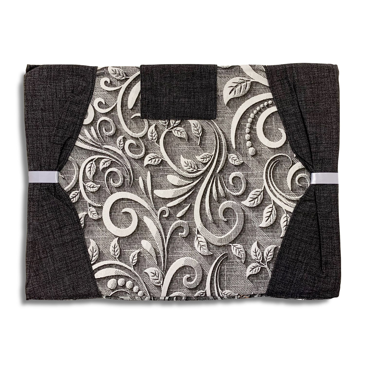 Copriforno cucina imbottito in fantasia fiori volant 47x35 BA Collection 4353