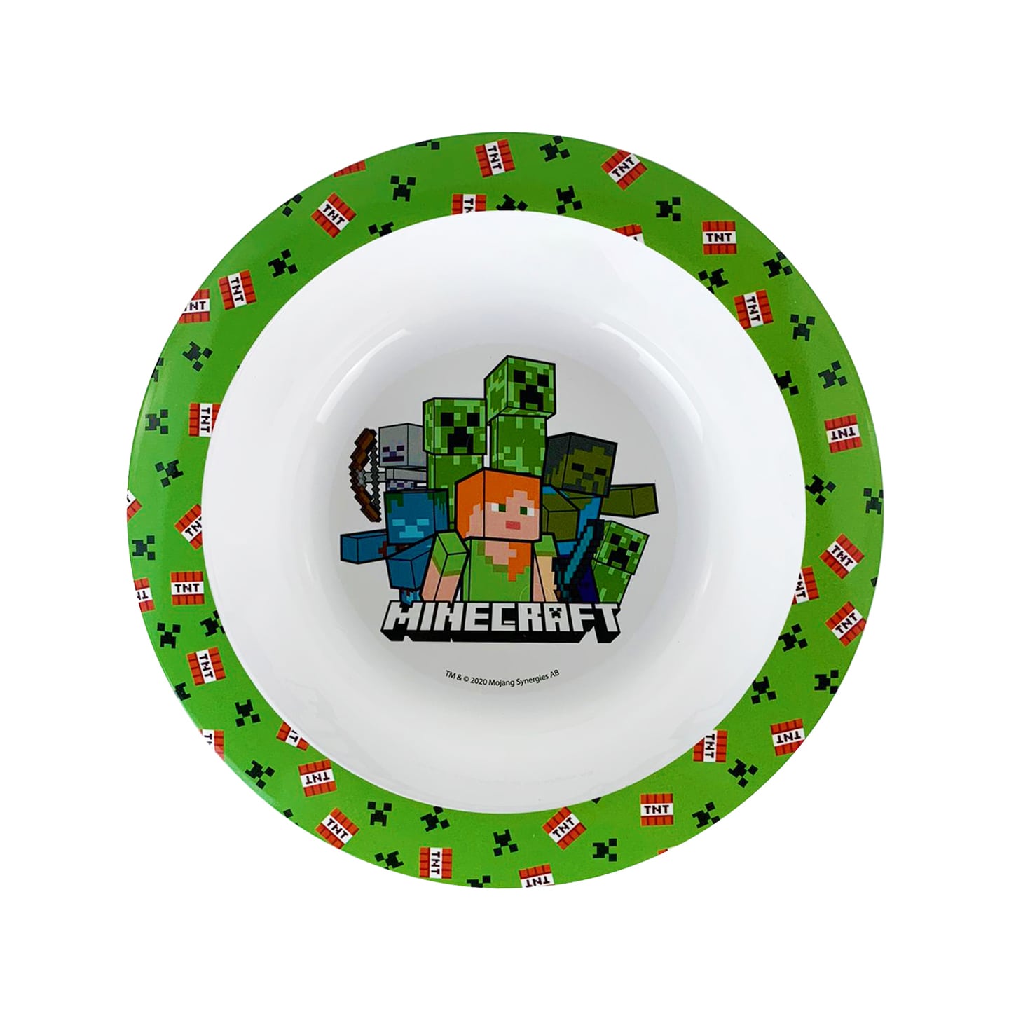 Set colazione 3 pezzi Minecraft piatto bicchiere e ciotola scuola asilo 4439