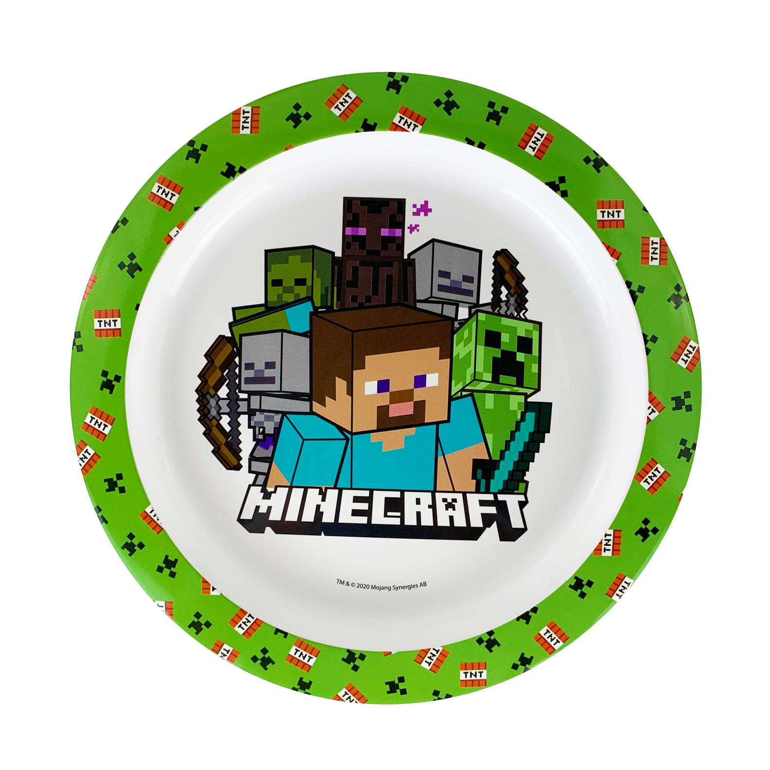 Set colazione 3 pezzi Minecraft piatto bicchiere e ciotola scuola asilo 4440