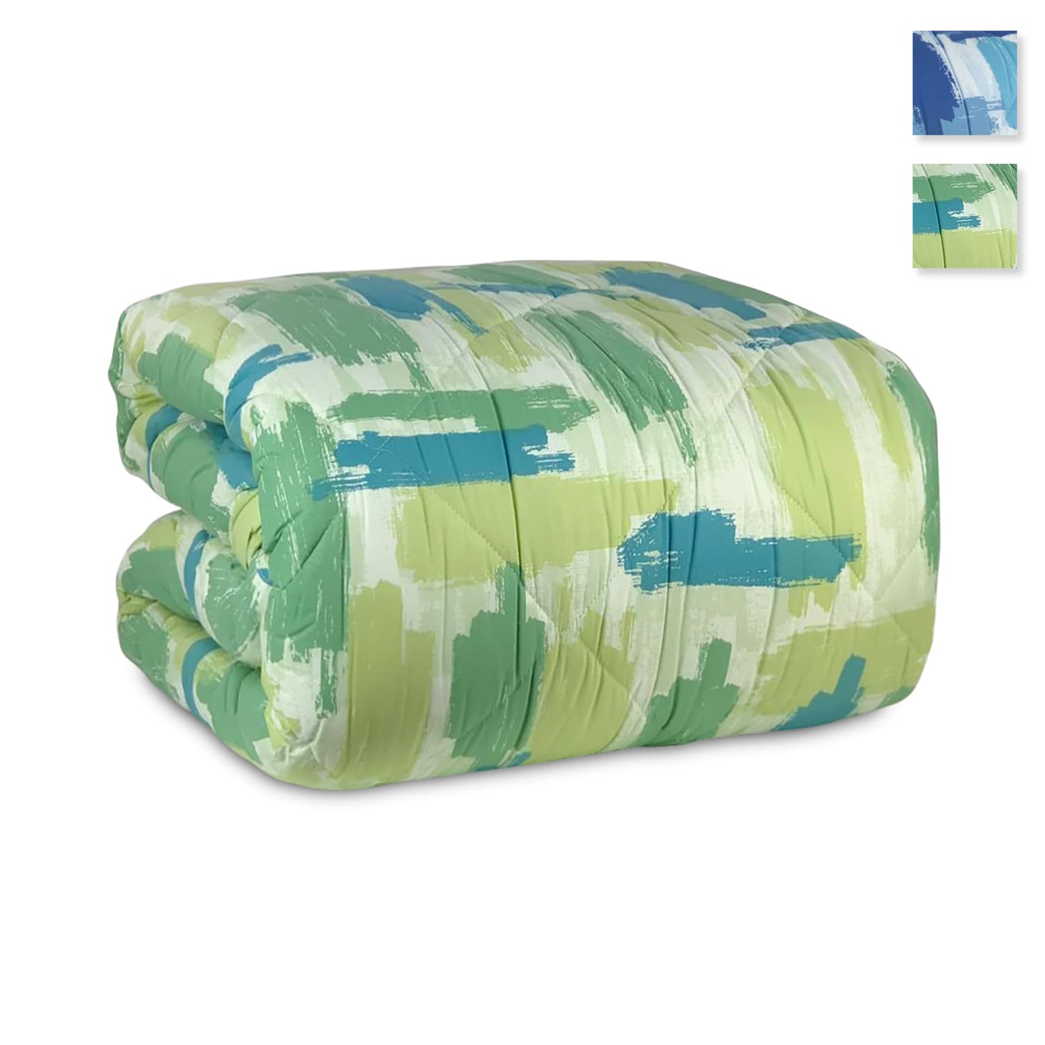 Trapunta matrimoniale in cotone Biancaluna piumone invernale Helga stampata 4455