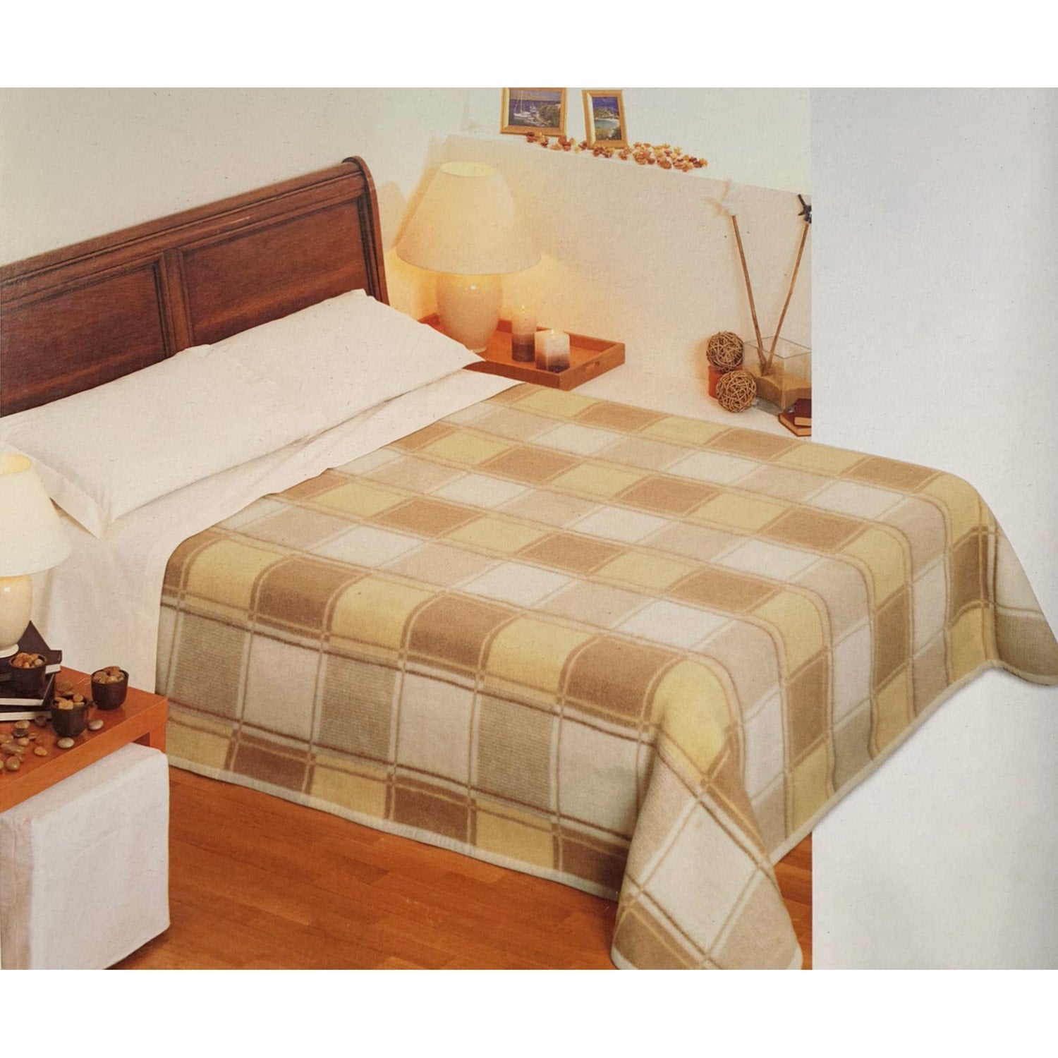 Coperta invernale misto lana jacquard una piazza e mezza Soraia 7138