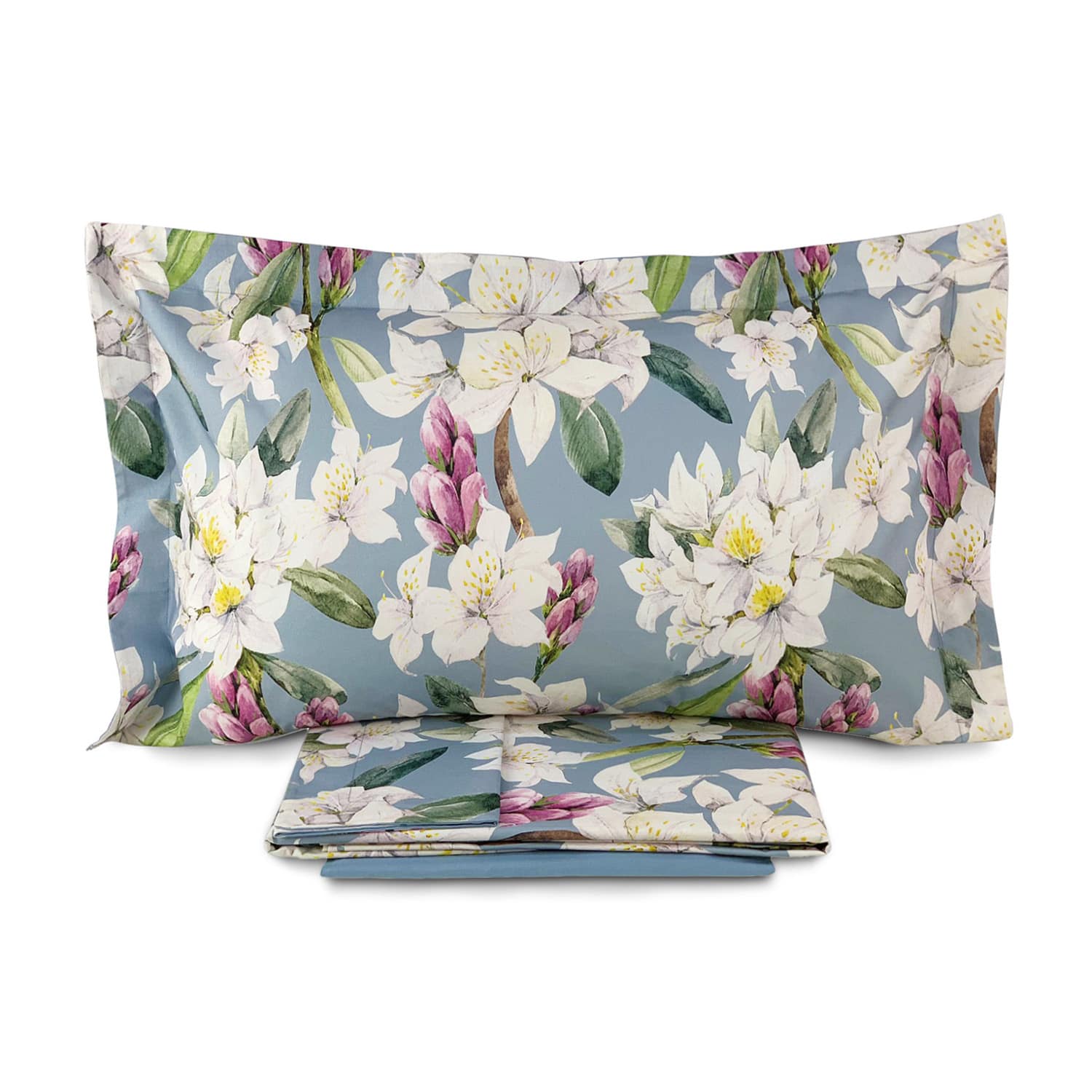 Completo lenzuola stampa fantasia 100% Cotone Made in Italy SINGOLO
