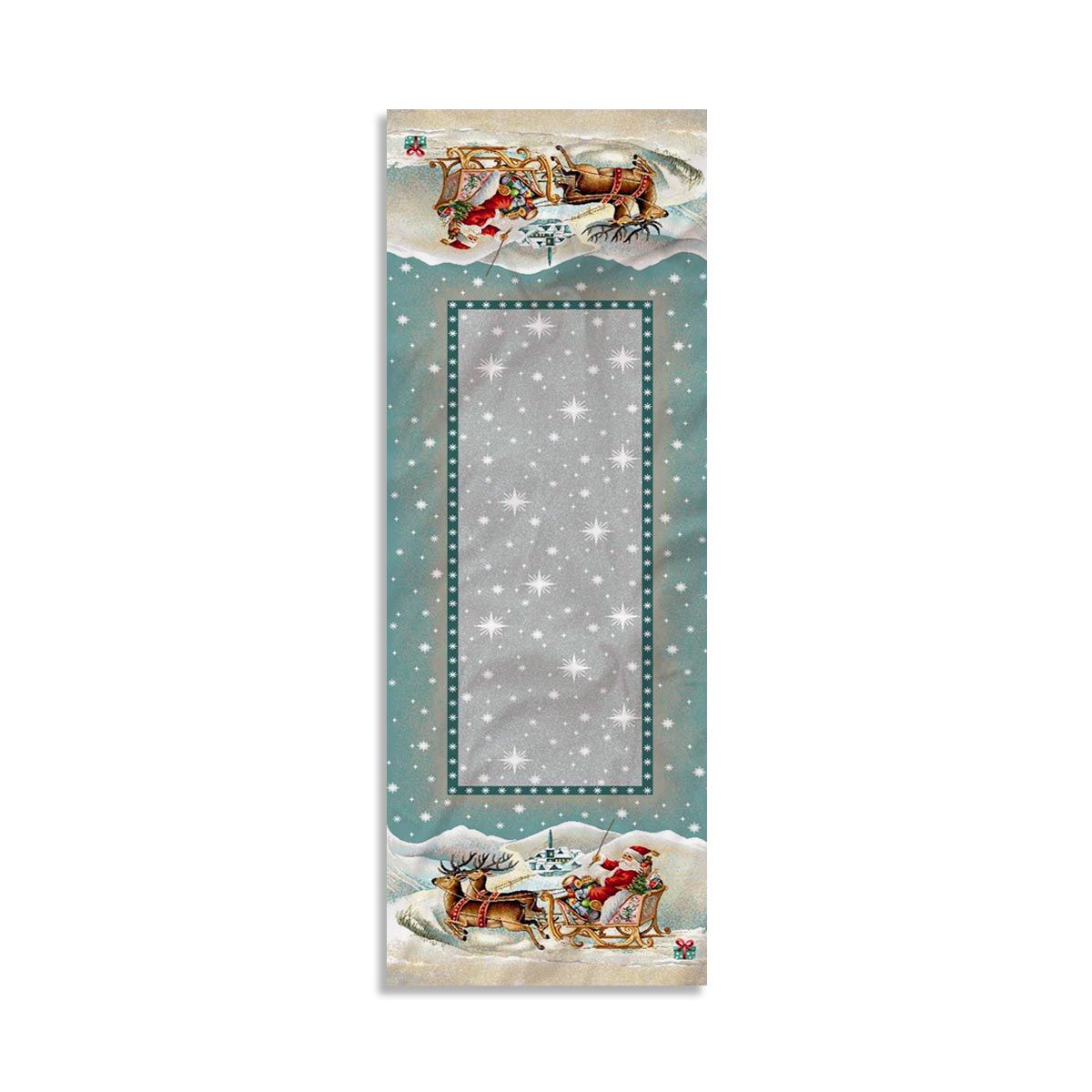 Runner natalizio 47x140cm decorazioni Centrotavola Natale Maestri Cotonieri 4527
