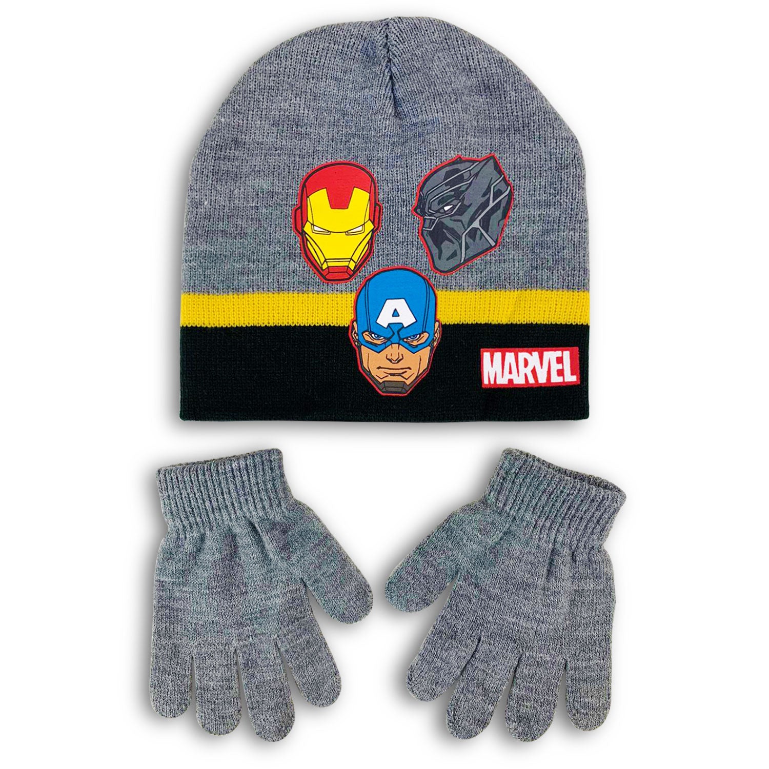 Cappello e guanti invernale Marvel Avengers cappellino Iron man bambino 4584