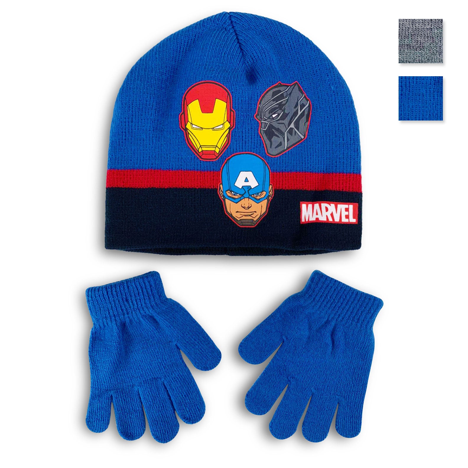 Cappello e guanti invernale Marvel Avengers cappellino Iron man bambino 4584