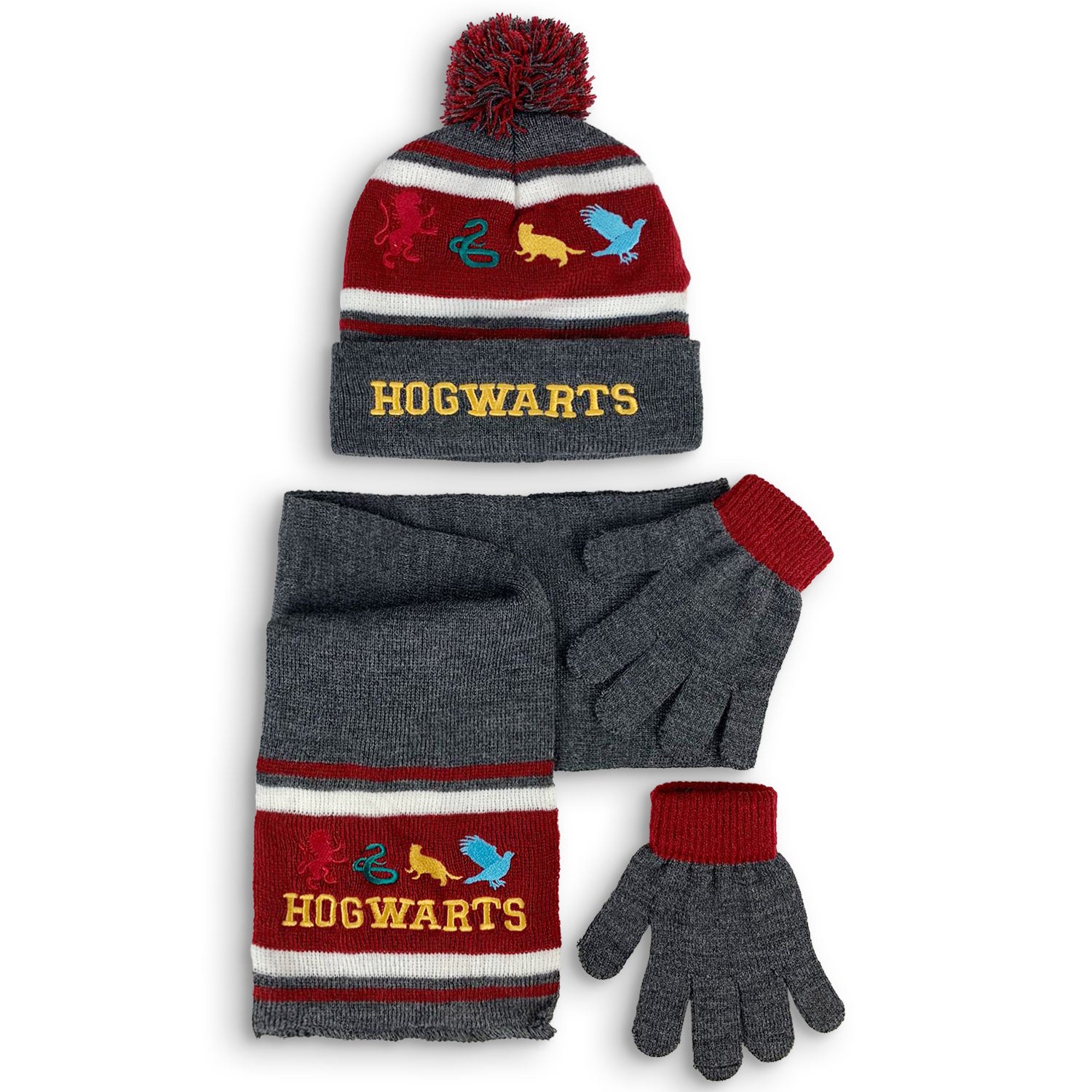 Cappello sciarpa e guanti invernale Harry Potter cappellino bambino Bimbo 4605