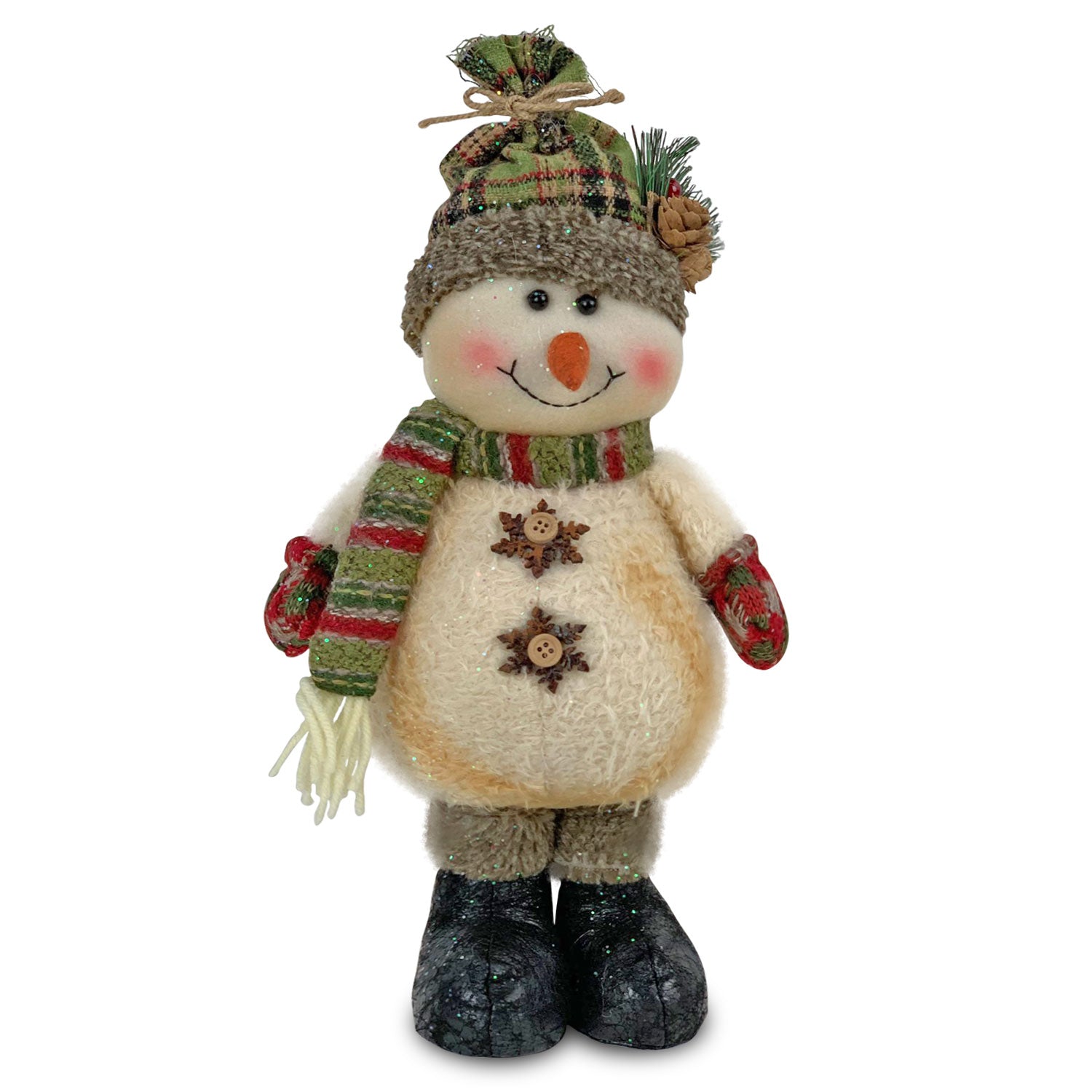 Decorazione natalizia Pupazzo di Neve in peluche Idea Regalo Natale Casa 4638