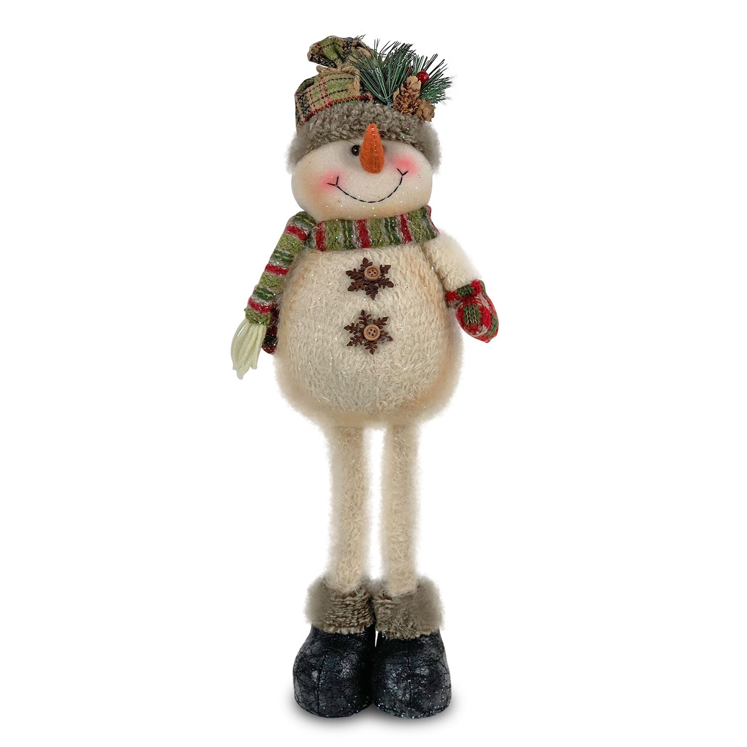 Decorazione natalizia Pupazzo di Neve in peluche Idea Regalo Natale Casa 4640