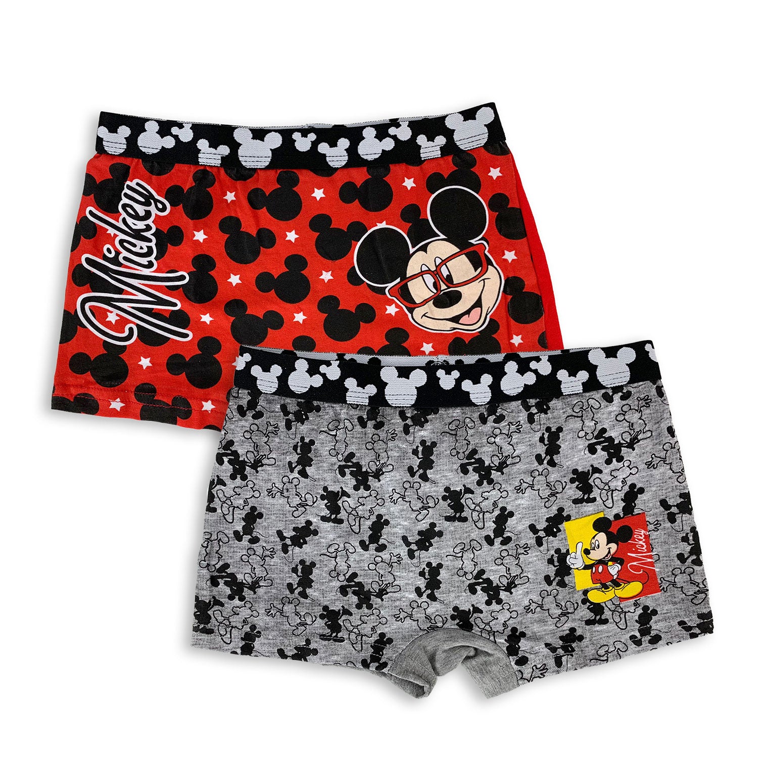 Set 2 Boxer Disney Mickey Mouse ufficiale bambino shorties mutandine intimo 4657
