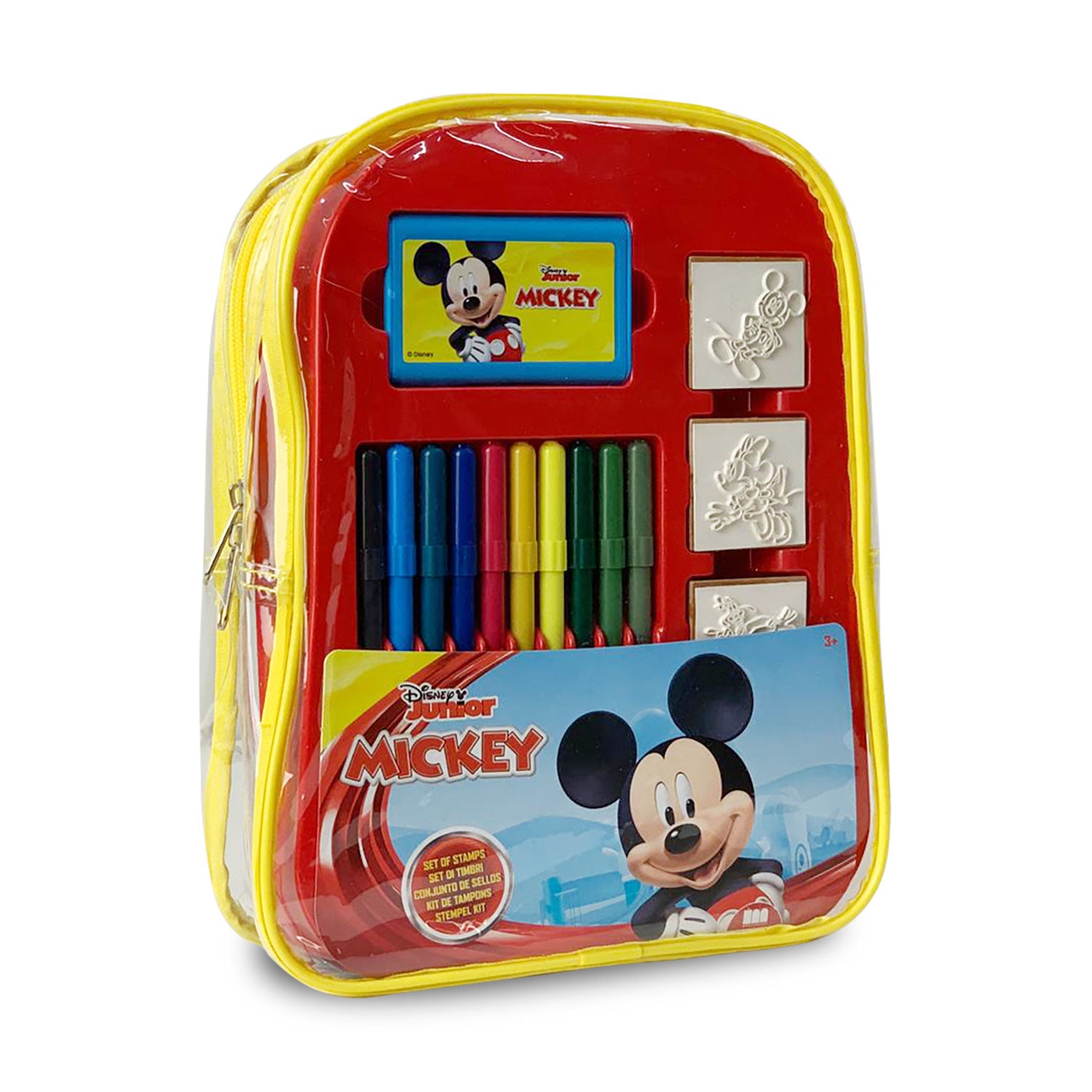 Set cancelleria zaino Disney Mickey Mouse ufficiale colori per bambini 4662