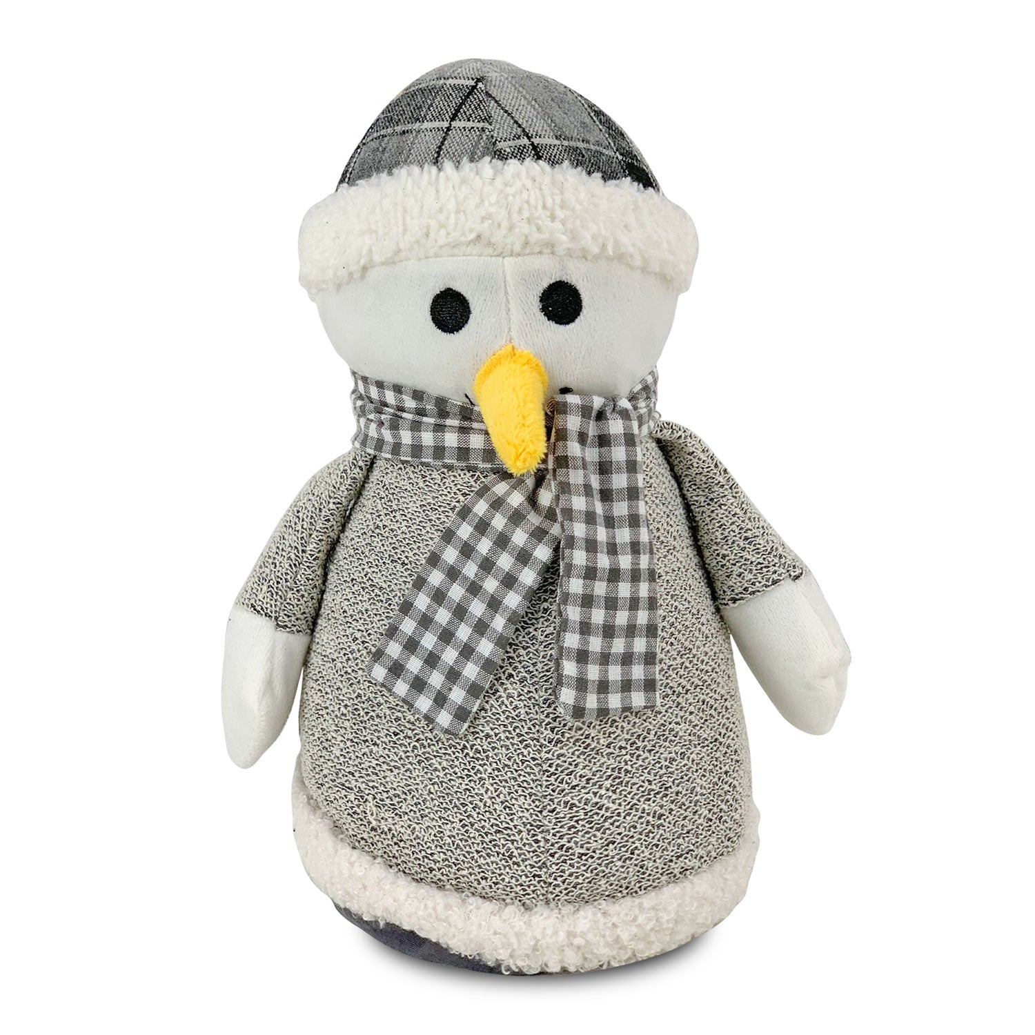Fermaporta natalizio Pupazzo di Neve Decoro di Natale peluche Fancy Home 4693
