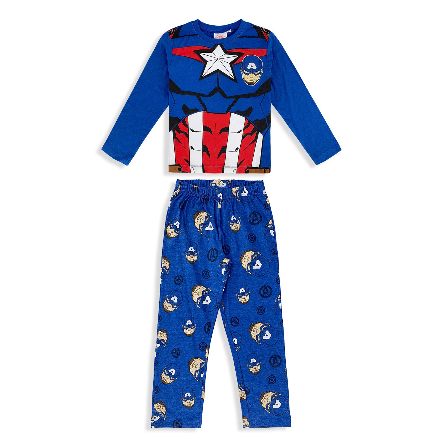 Pigiama Marvel Avengers bimbo lungo ufficiale maniche lunghe cotone bambino 4709