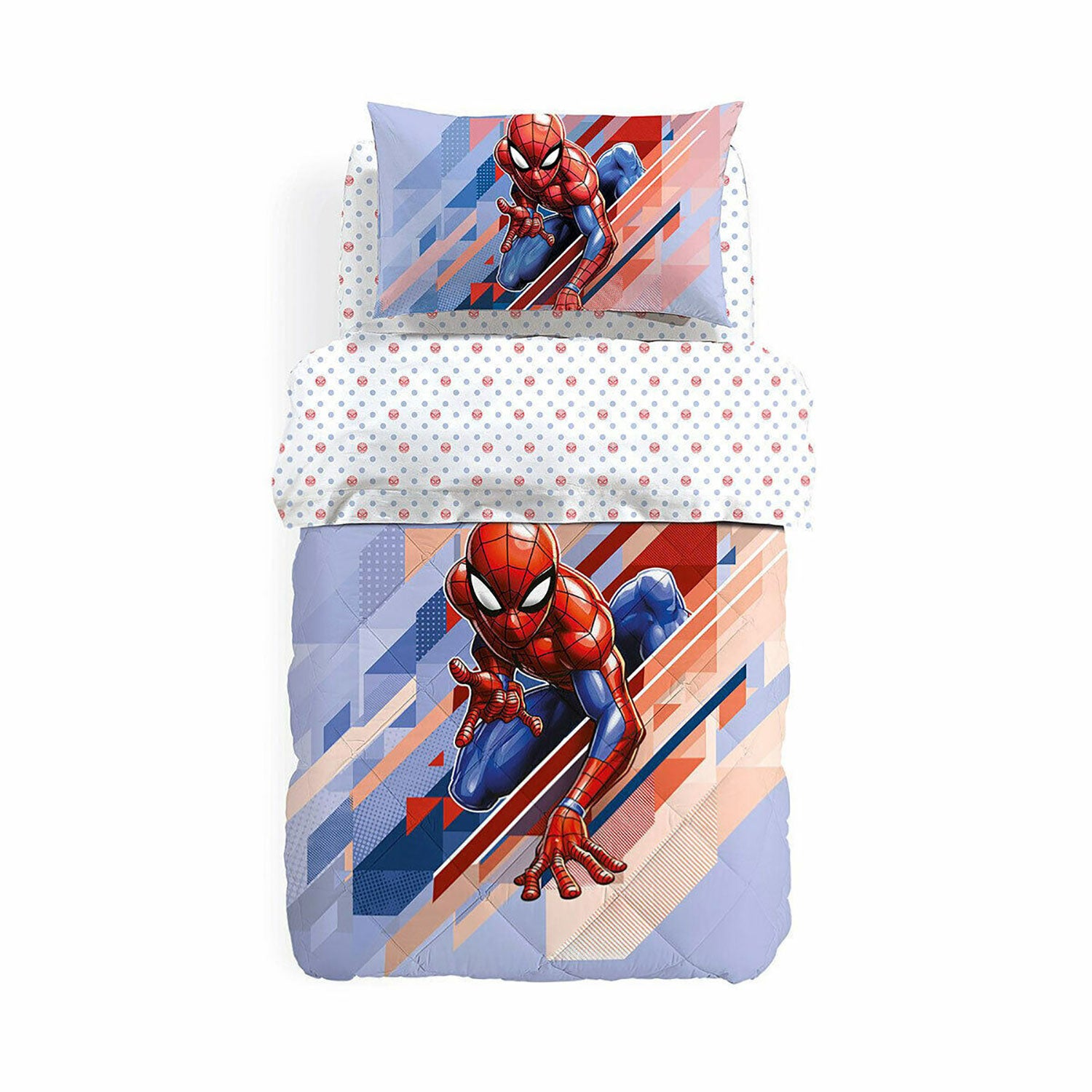 Trapunta Marvel Caleffi Spiderman Flash piumone invernale singola 1 piazza 4743